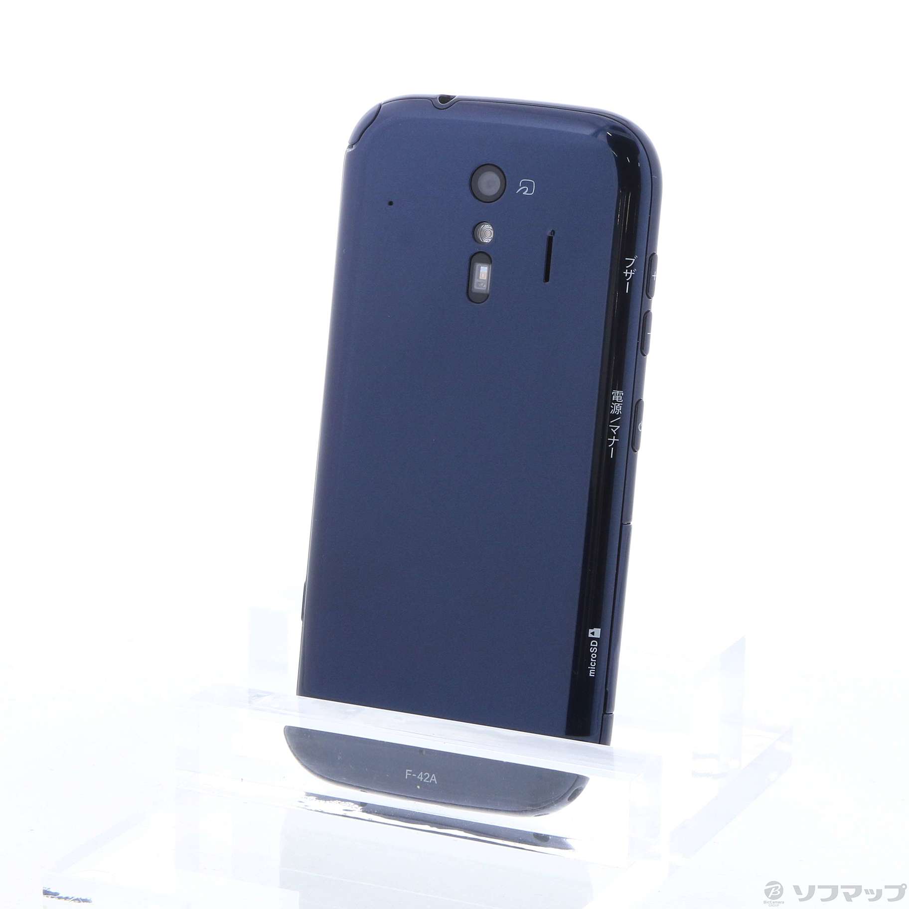 中古】らくらくスマートフォン 32GB ネイビー F-42A docomoロック解除