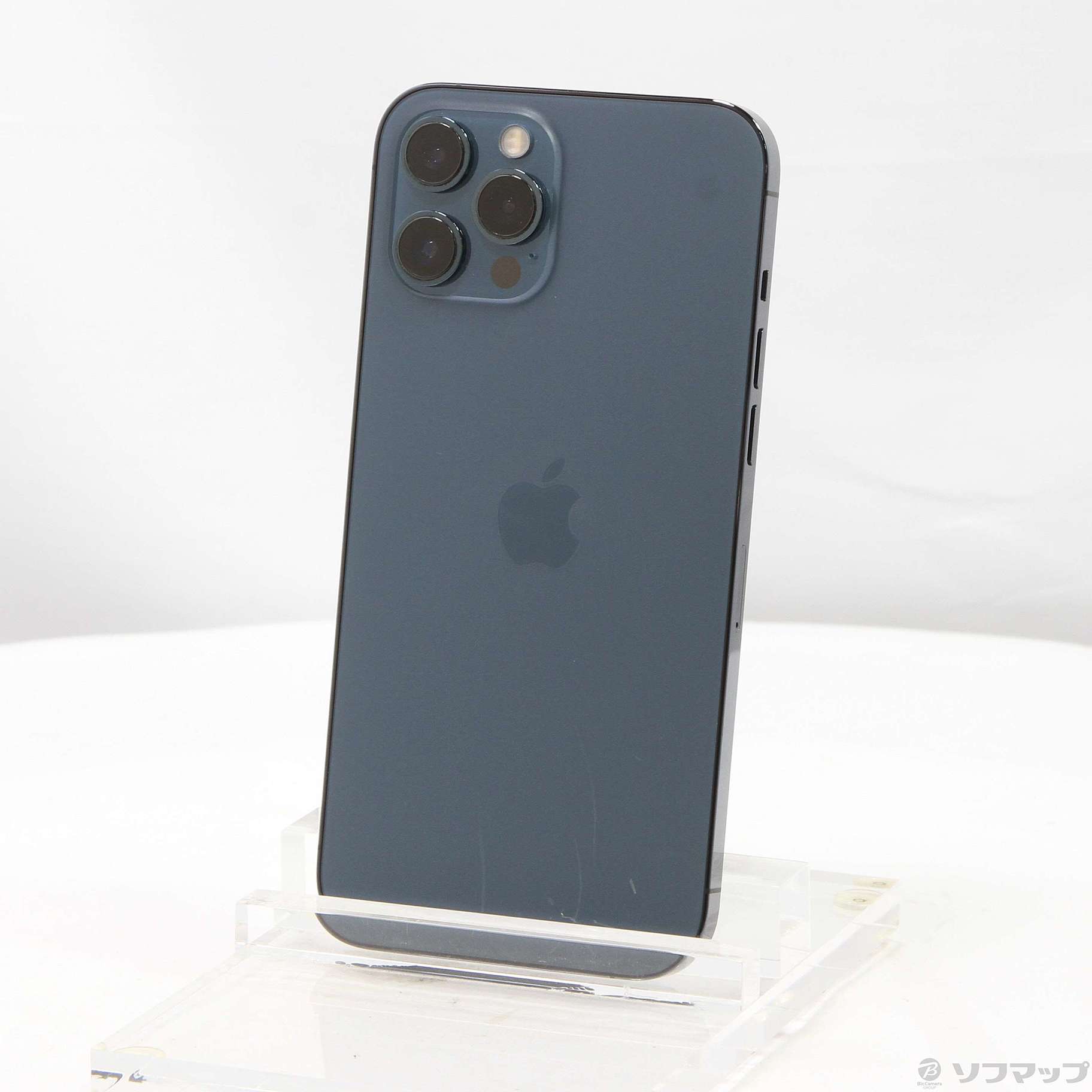 中古】iPhone12 Pro Max 128GB パシフィックブルー MGCX3J／A SIM