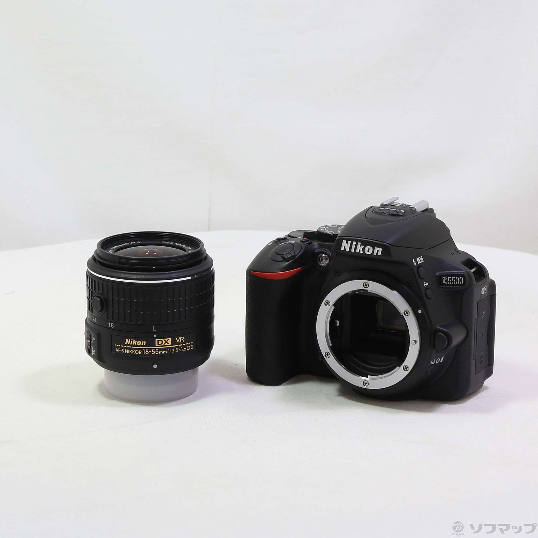 中古】NIKON D5500 18-55 VRII レンズキット ブラック [2133042937053