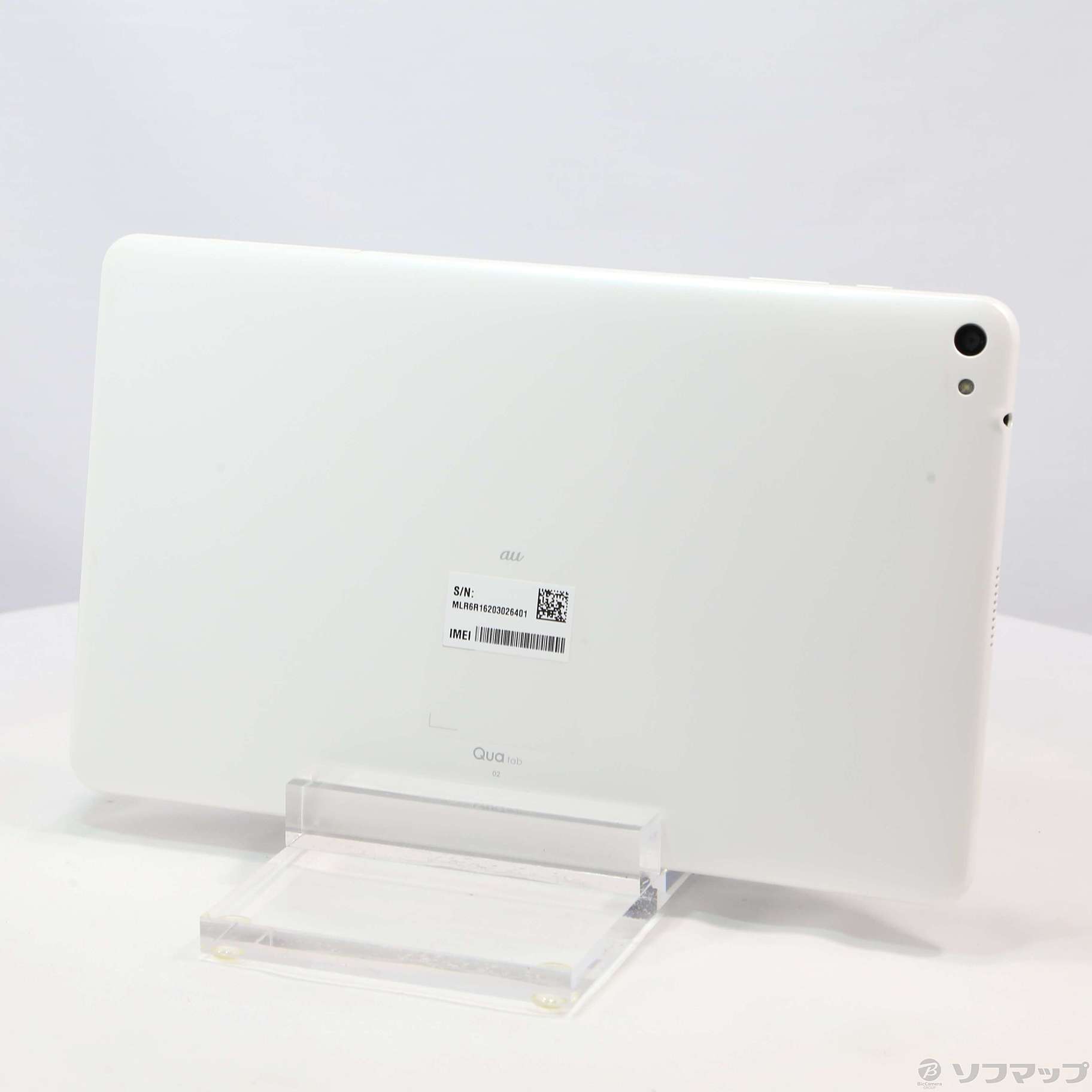 中古】Qua tab 02 16GB パウダーホワイト HWT31 au [2133042946154