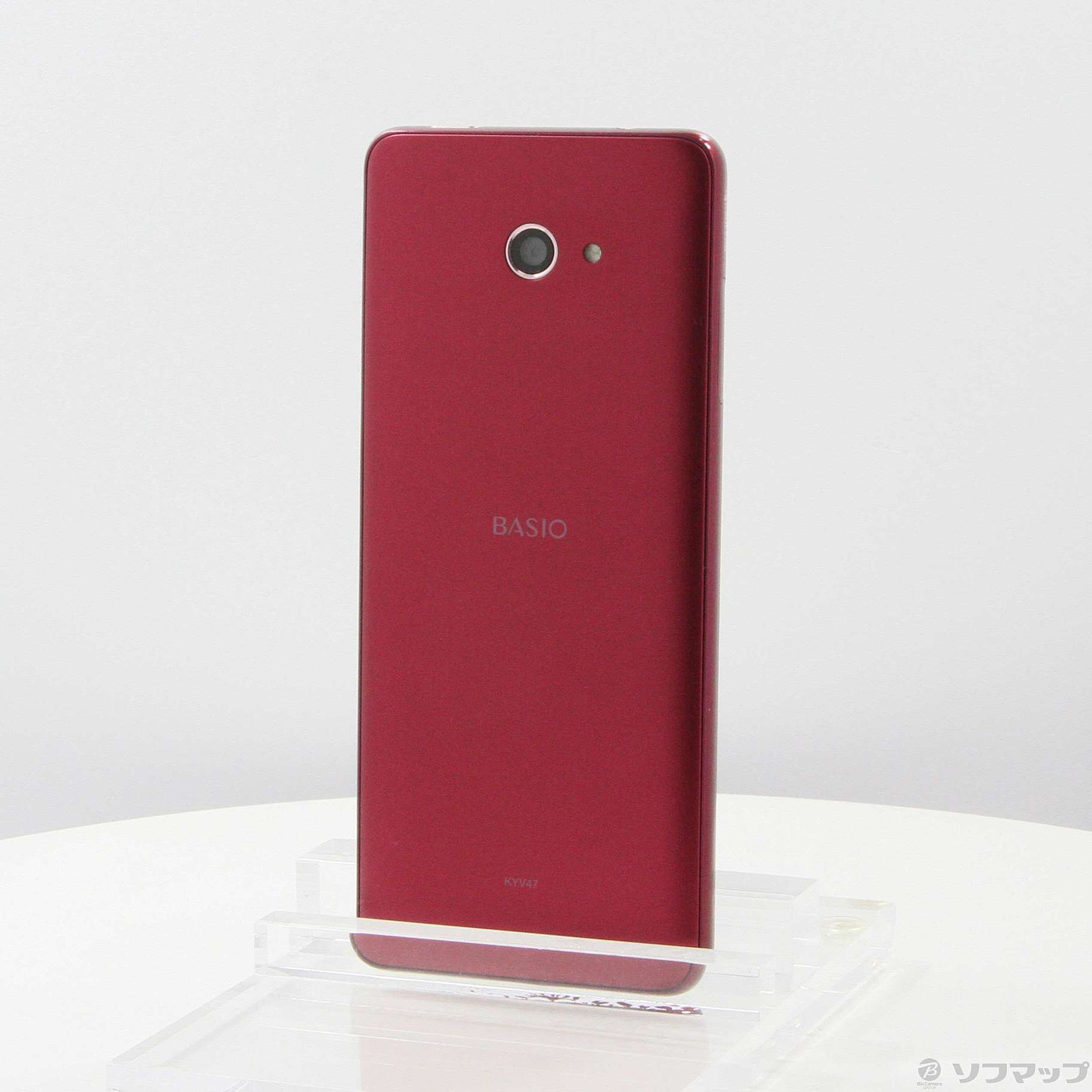 中古】BASIO4 32GB ワインレッド KYV47 auロック解除SIMフリー