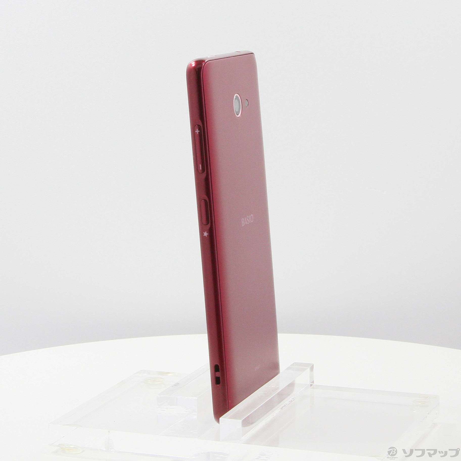 中古】BASIO4 32GB ワインレッド KYV47 auロック解除SIMフリー
