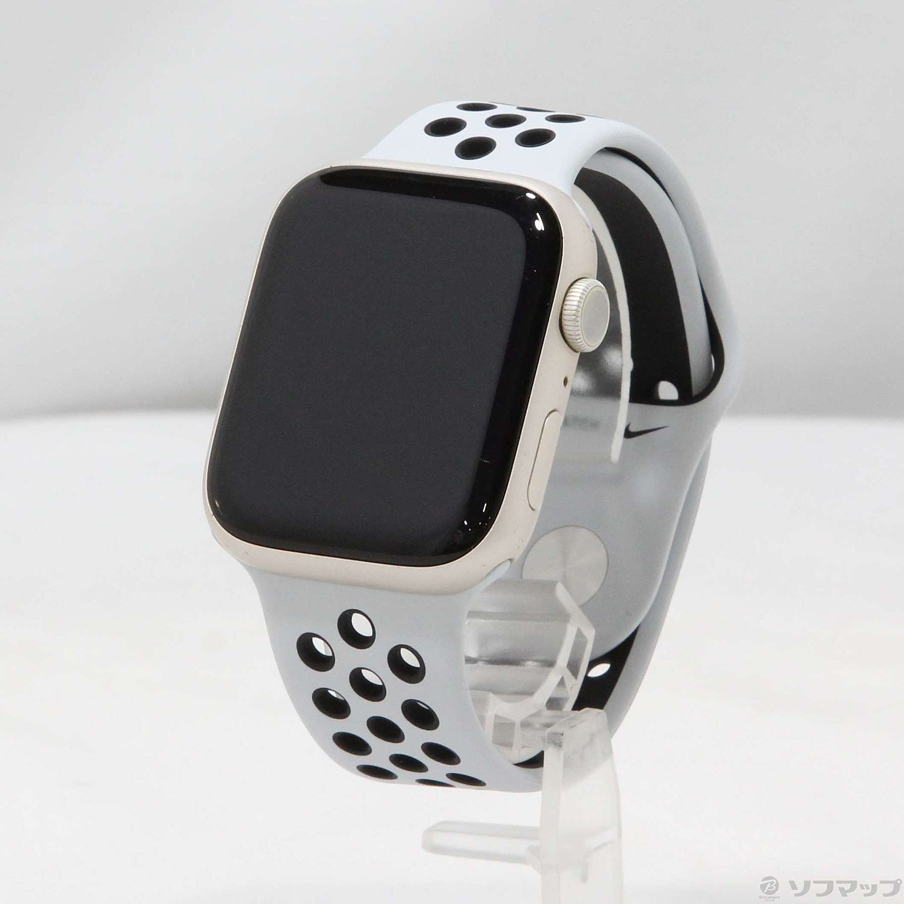 中古】Apple Watch Series 7 Nike GPS 45mm スターライトアルミニウム