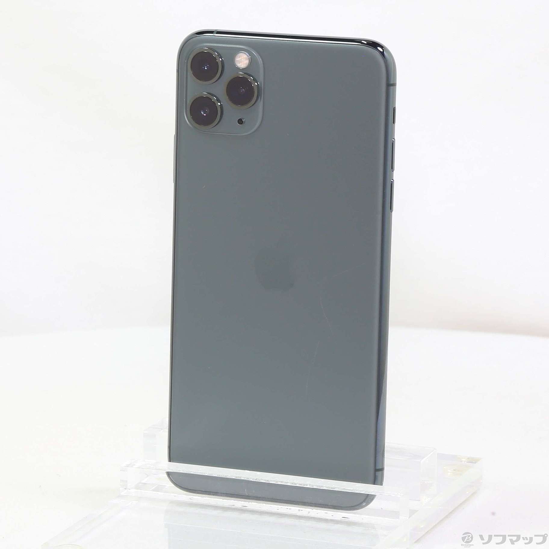 中古】iPhone11 Pro Max 256GB ミッドナイトグリーン MWHM2J／A SIM