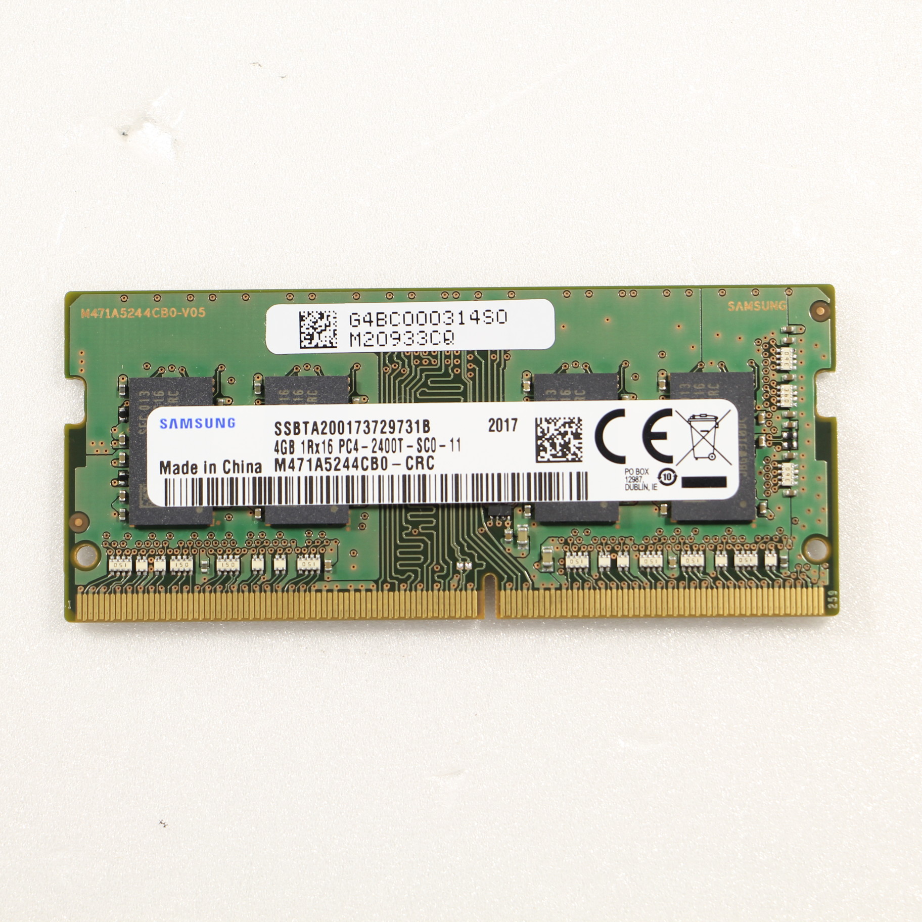 中古品　PC4-19200　DDR4-2400　4GB　2枚組　（計8GB） 中古 CFD販売 デスクトップPC用 メモリ PC4-19200(DDR4-2400) 4GB×2