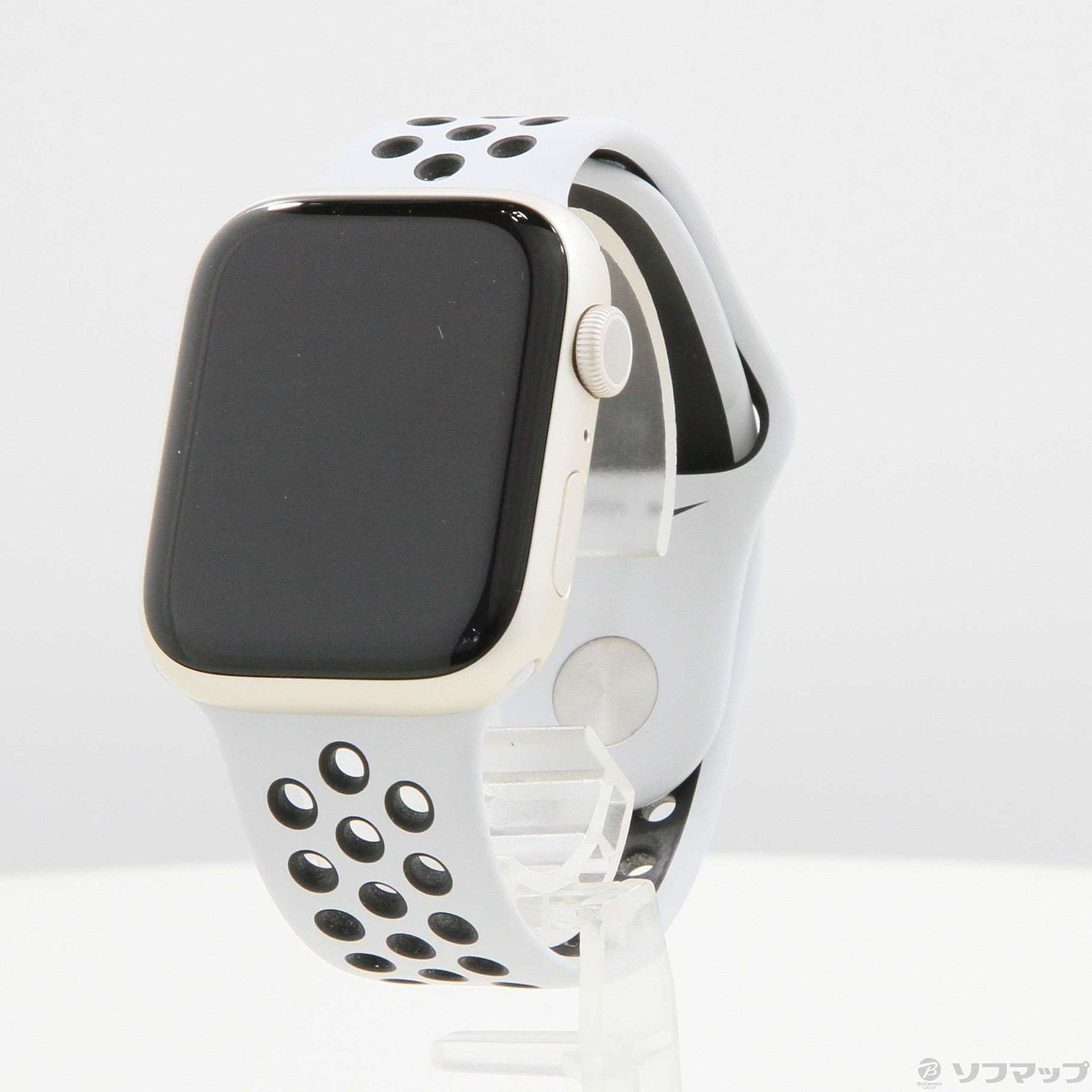 中古】Apple Watch Series 7 Nike GPS 45mm スターライトアルミニウム