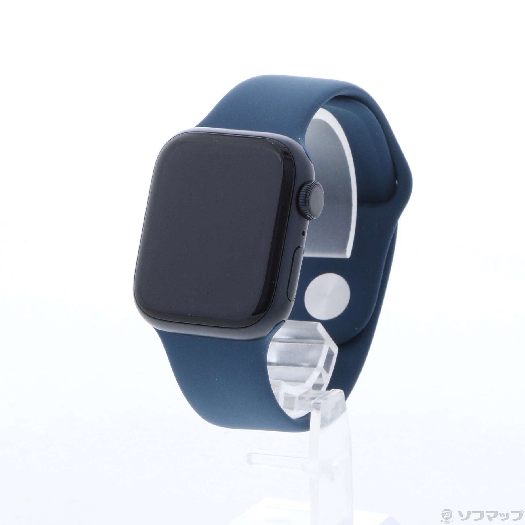 Apple Watch Series 7 GPS 41mm ミッドナイトアルミニウムケース アビスブルースポーツバンド