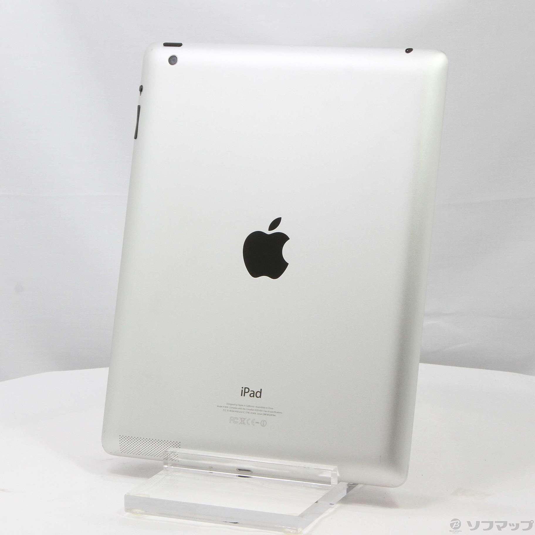 アップル iPad 第4世代 WiFi 64GB ホワイト500万画素本体横幅