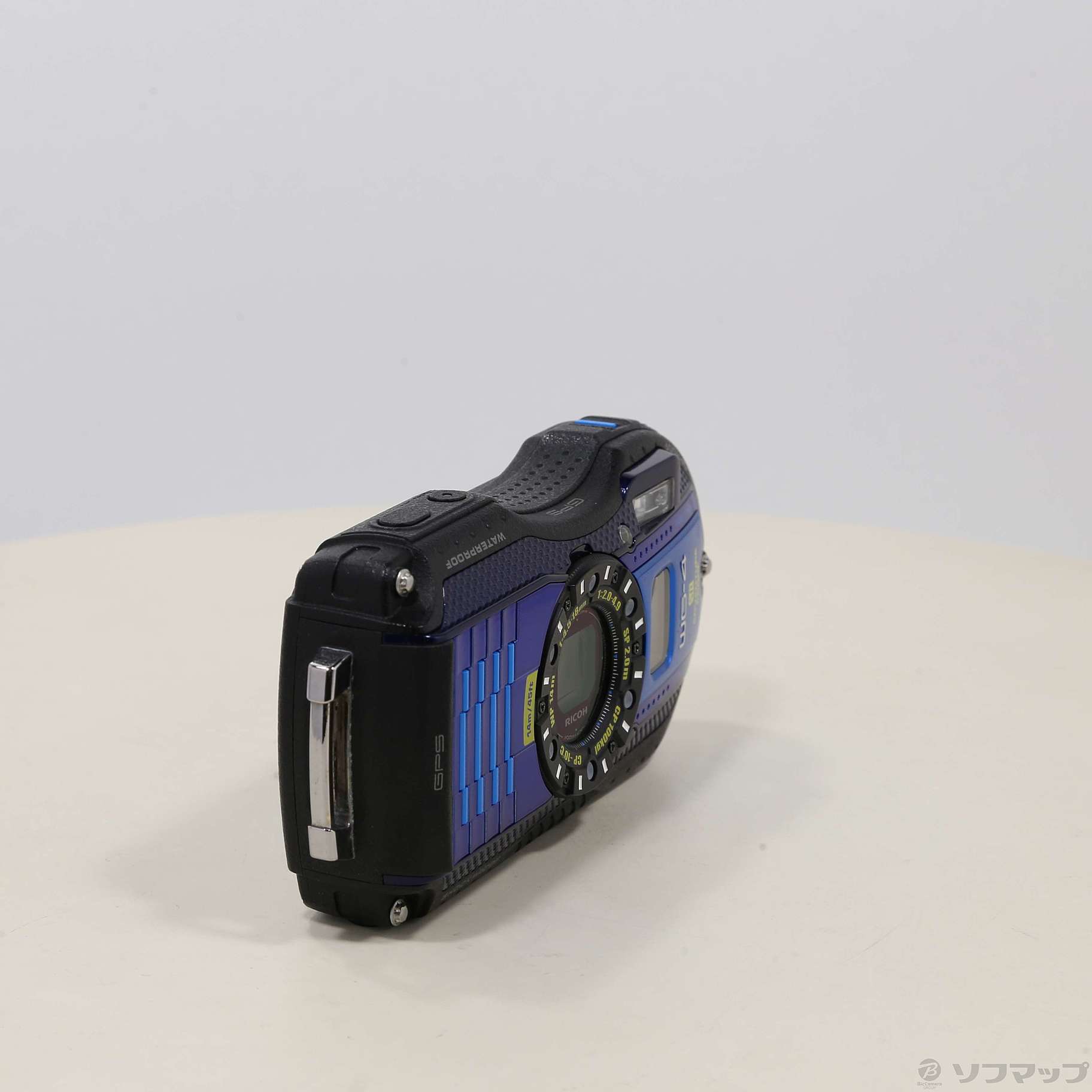 中古】RICOH WG-4 GPS (1600万画素／4倍／防水／ブルー／SDXC