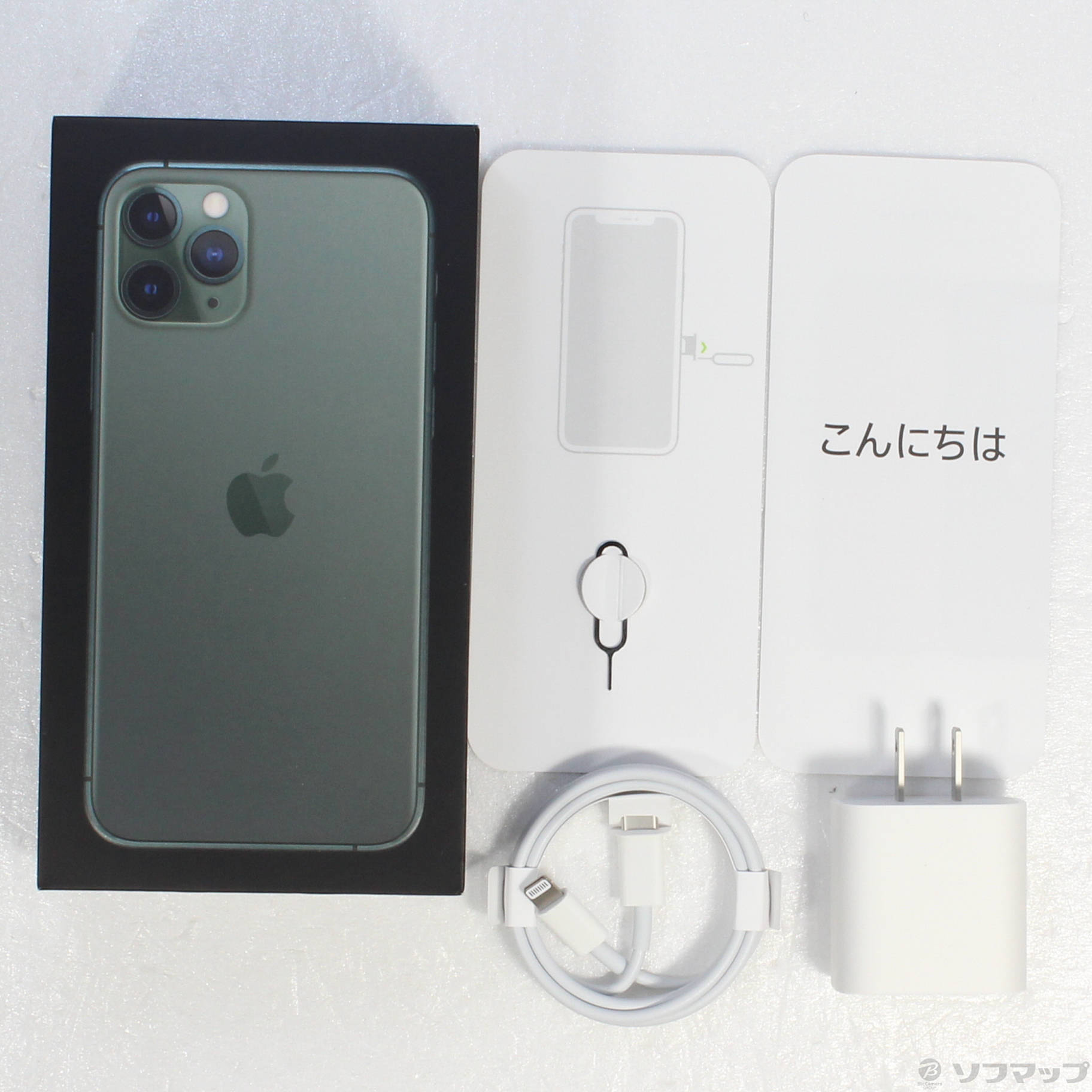 iPhone11 Pro 256GB ミッドナイトグリーン MWCC2J/A SIMフリー ◇10/11(火)新入荷! 取寄 iPhone11 pro 256GB ミッドナイトグリーン スマートフォン本体