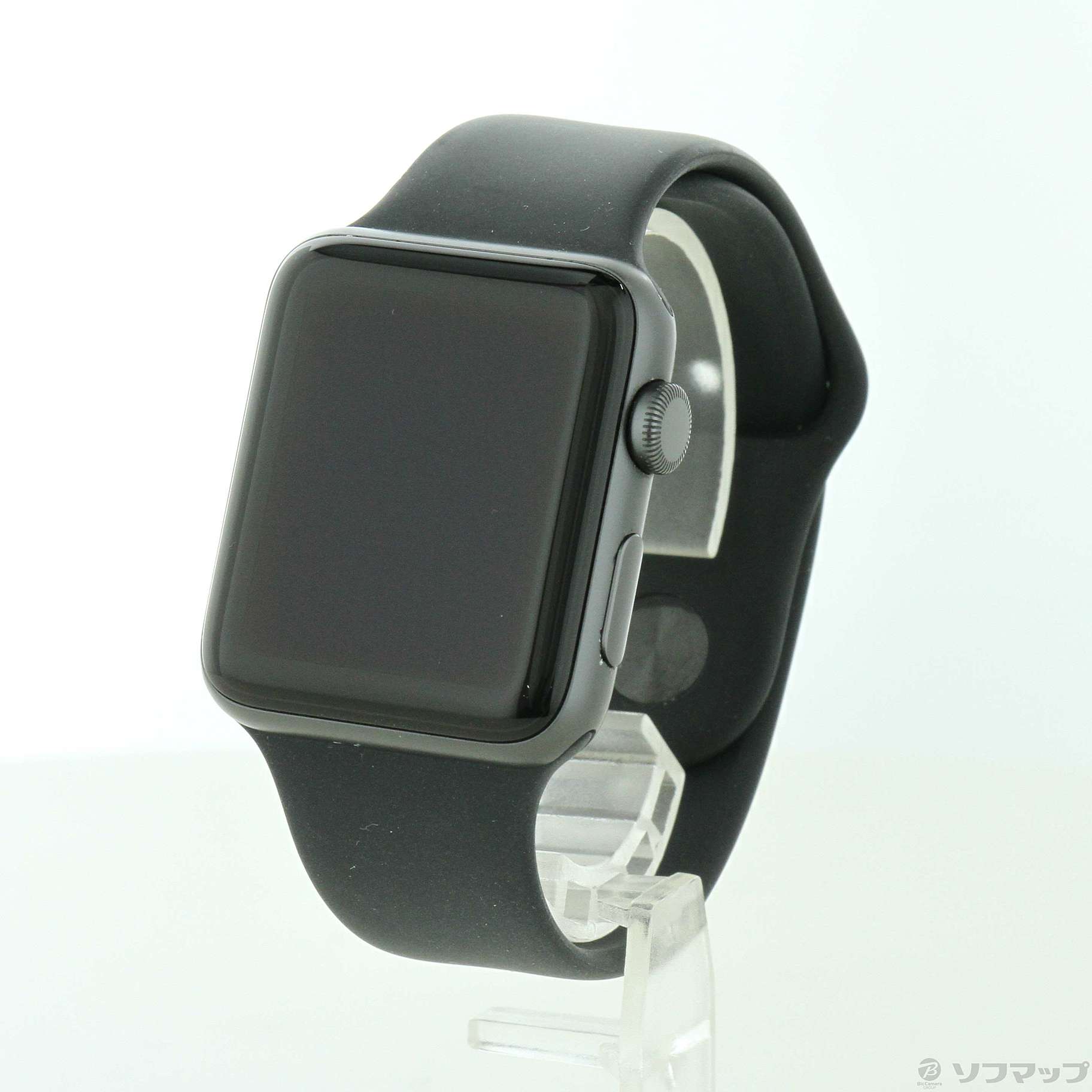 〔中古品〕 Apple Watch Series 3 GPS 42mm スペースグレイアルミニウムケース ブラックスポーツバンド