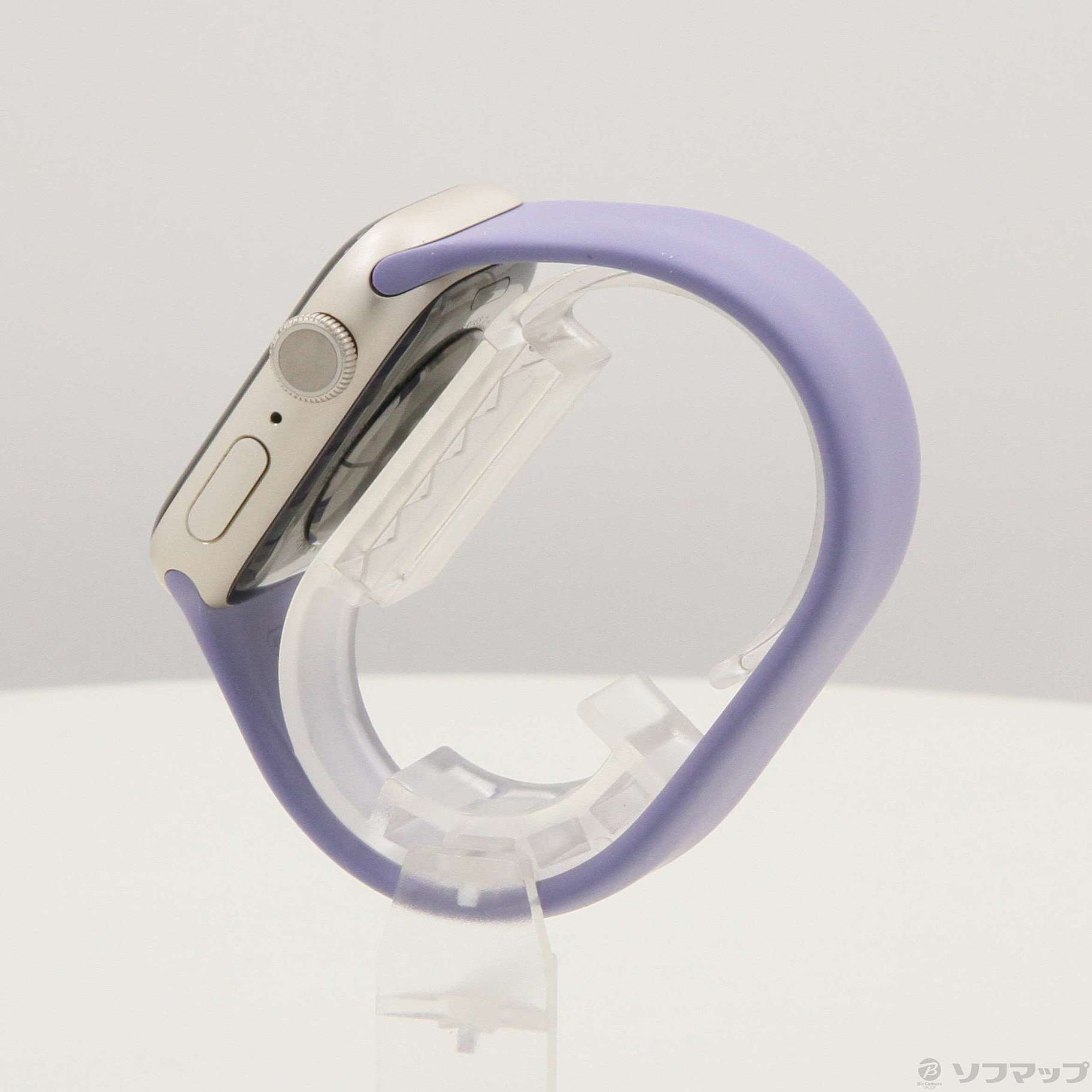 Apple Watch Series 7 GPS 41mm スターライトアルミニウムケース パープルフォグソロループ