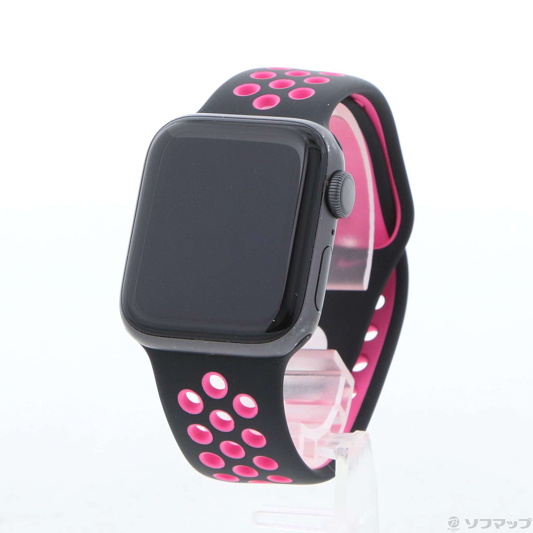 Apple Watch SE 第1世代 Nike GPS 40mm スペースグレイアルミニウムケース ブラック／ピンクブラストNikeスポーツバンド