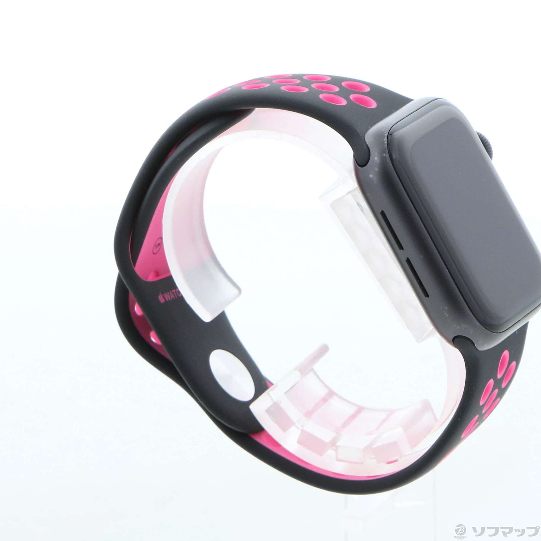 Apple Watch SE 第1世代 Nike GPS 40mm スペースグレイアルミニウムケース ブラック／ピンクブラストNikeスポーツバンド