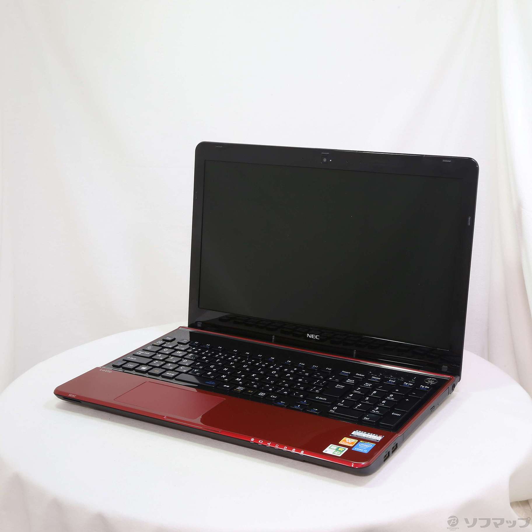 中古】格安安心パソコン LaVie S PC-LS350TSR ルミナスレッド 