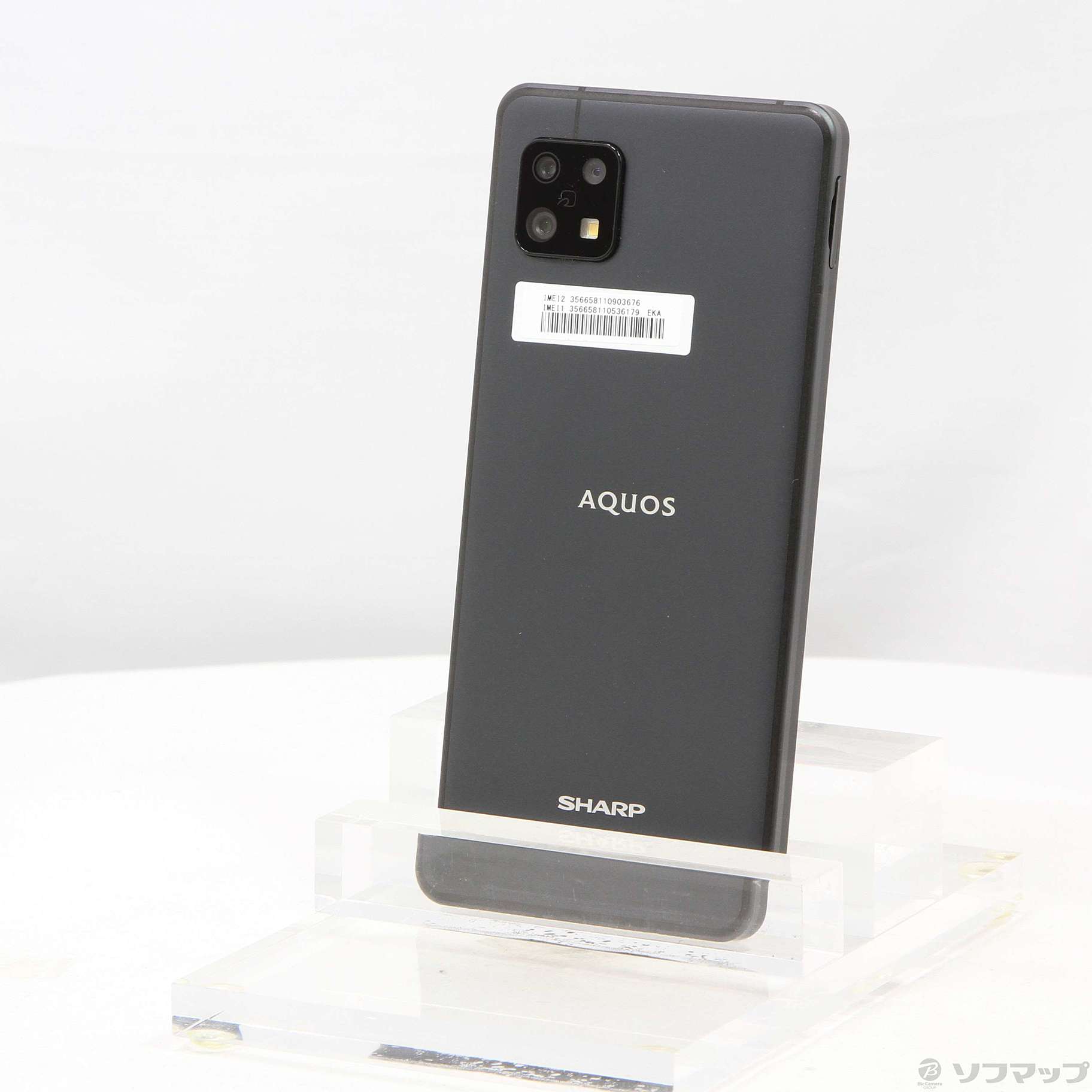 中古】AQUOS Sense6 楽天版 64GB ブラック SH-RM19 SIMフリー ...