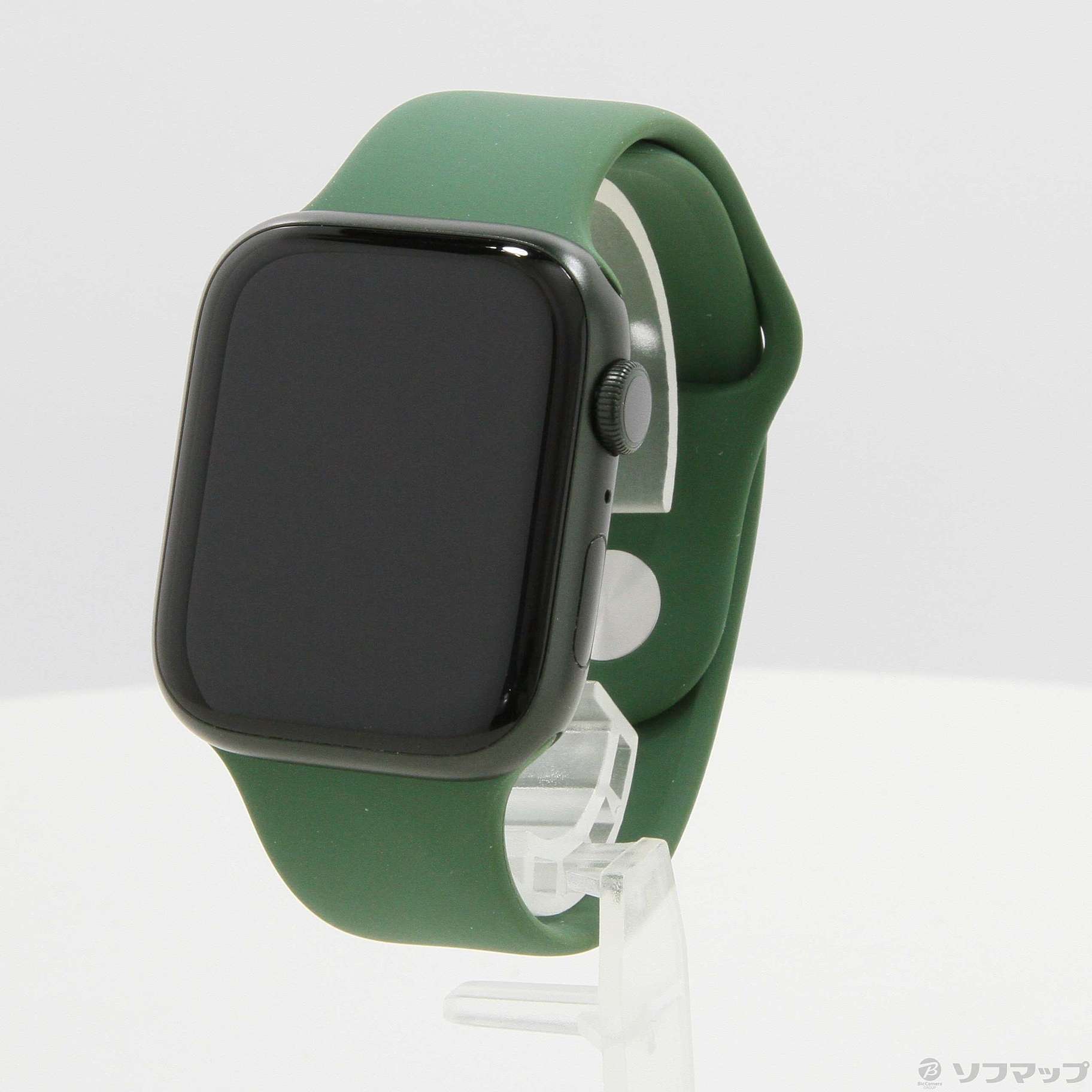 Apple Watch Series 7 GPS 45mm グリーンアルミニウムケース クローバースポーツバンド