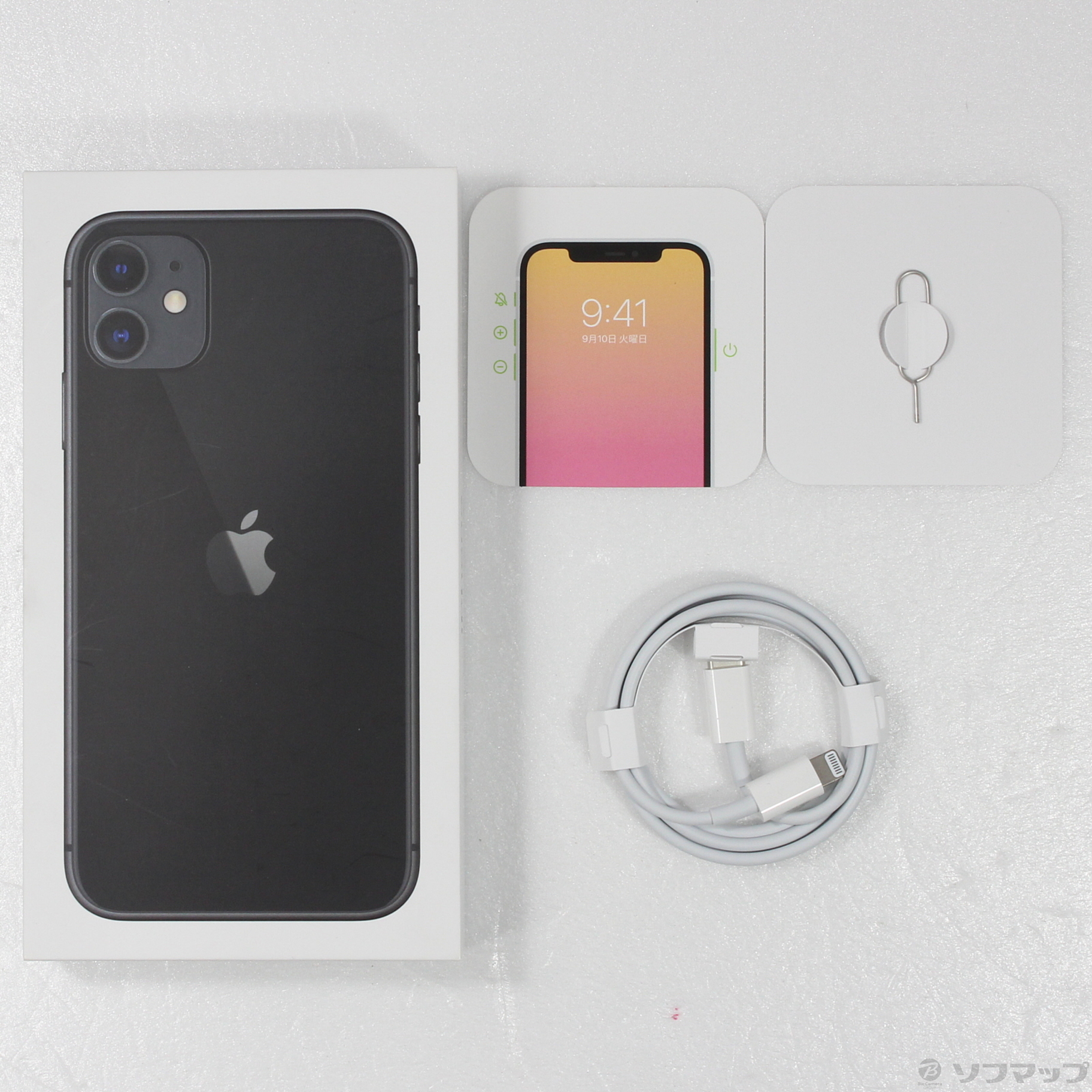 中古】セール対象品 iPhone11 64GB ブラック MHDA3J／A SIMフリー ◇12