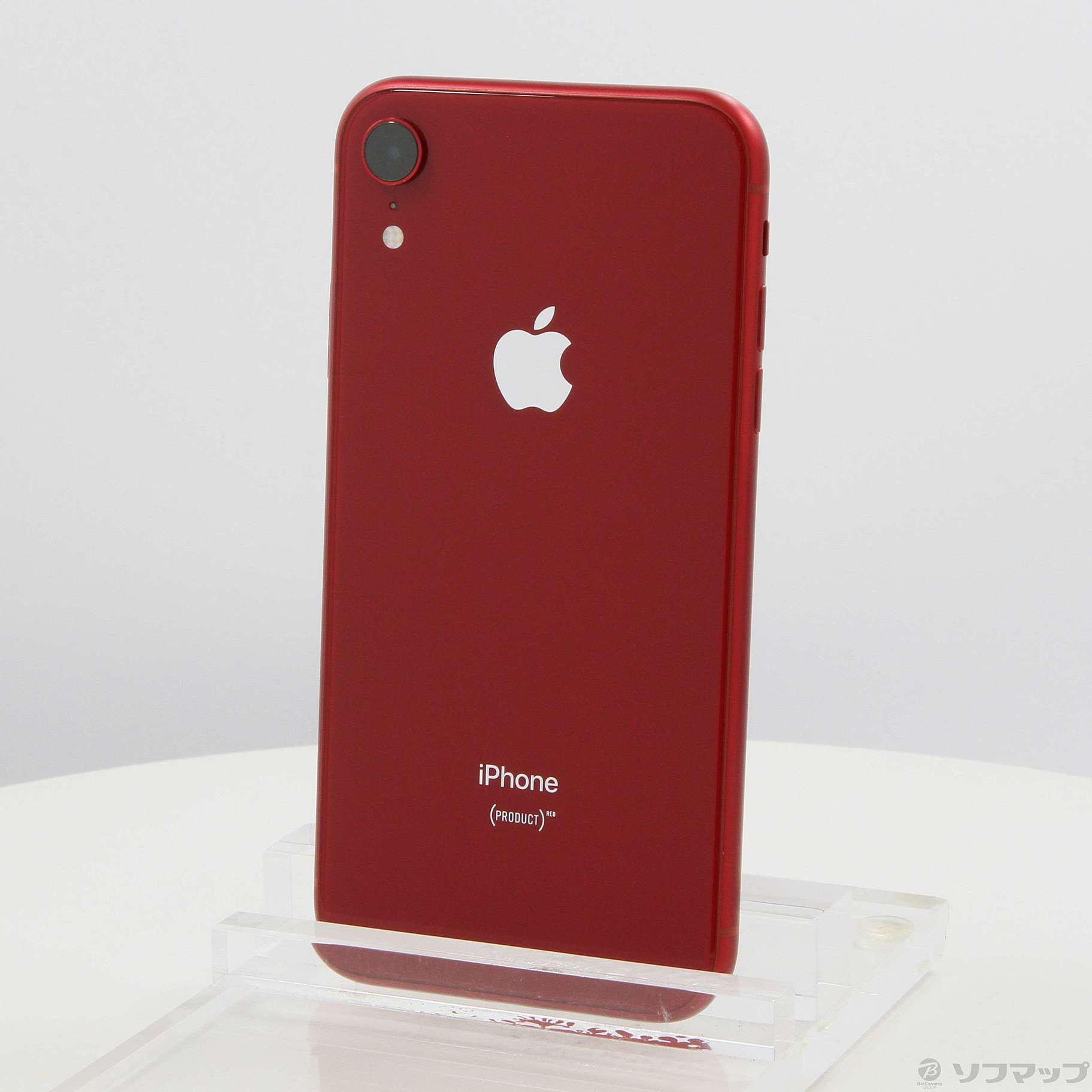 iPhone XR RED 64GB Simフリー 画面割-