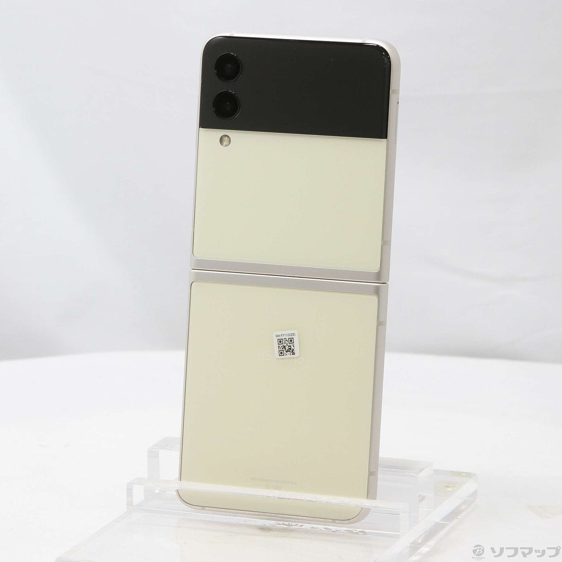 中古】Galaxy Z Flip3 5G 128GB クリーム SC-54B docomoロック解除SIM ...