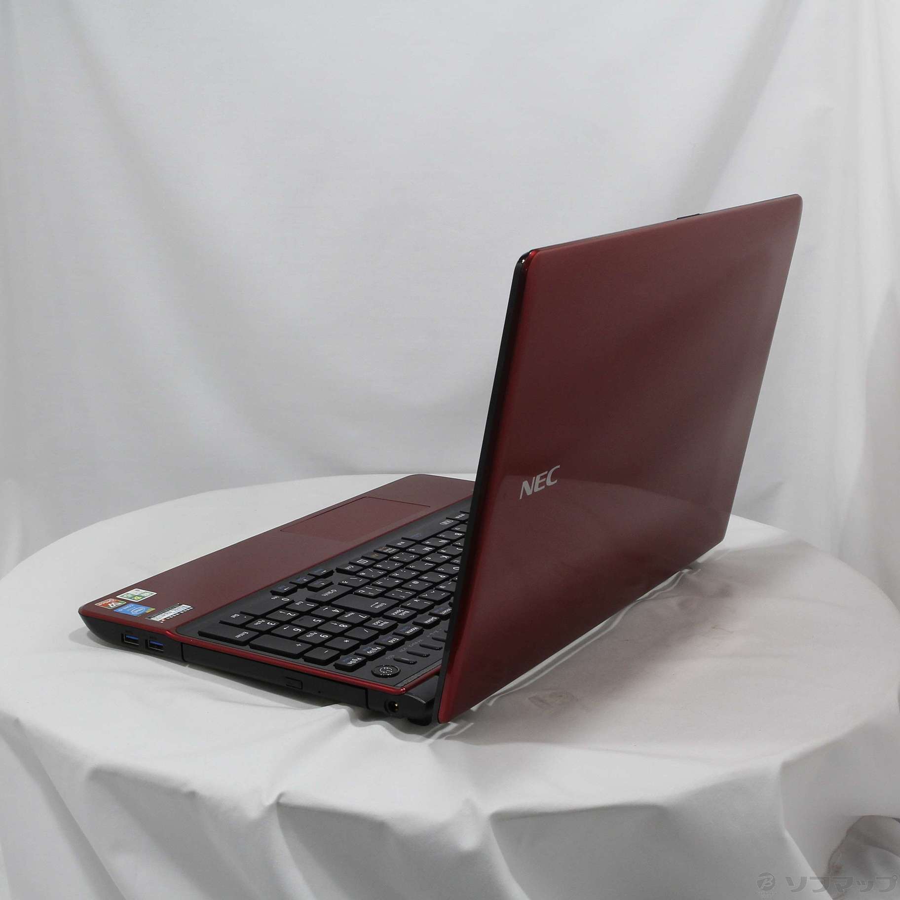 中古】格安安心パソコン LaVie S PC-LS550SSR-KS ルミナスレッド