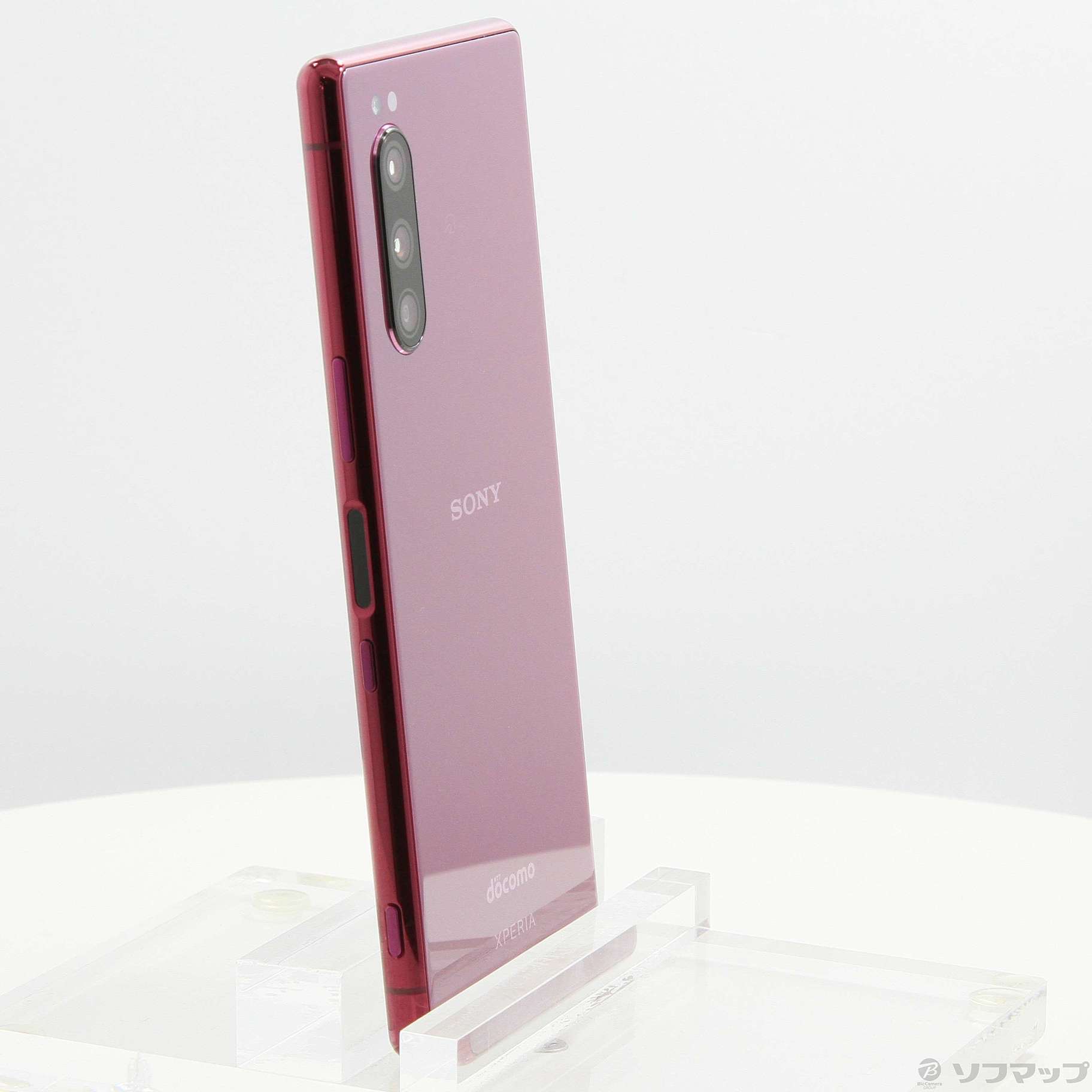 中古】Xperia 5 64GB レッド SO-01M docomoロック解除SIMフリー