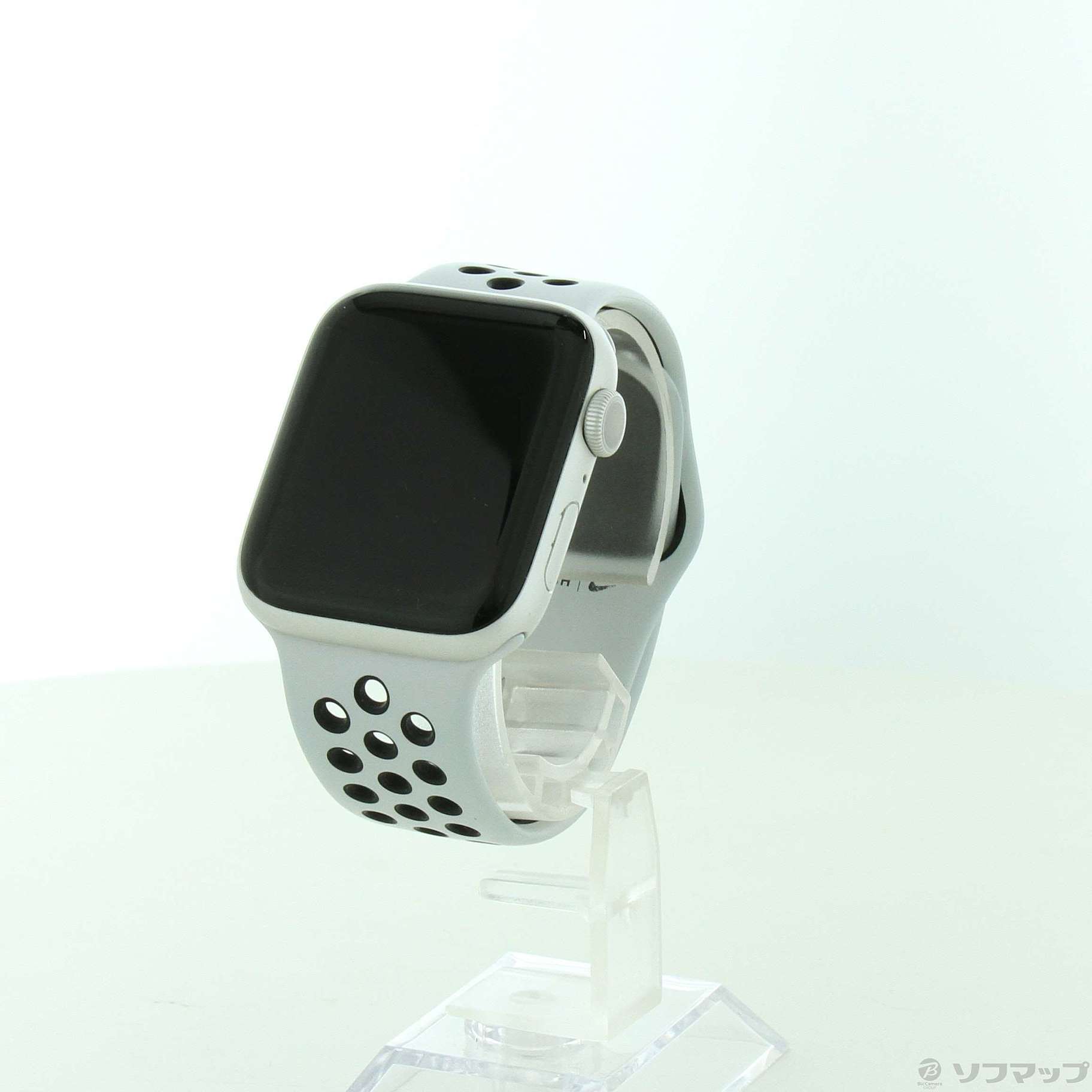 Apple Watch Series 5 Nike GPS 44mm シルバーアルミニウムケース ピュアプラチナム／ブラックNikeスポーツバンド