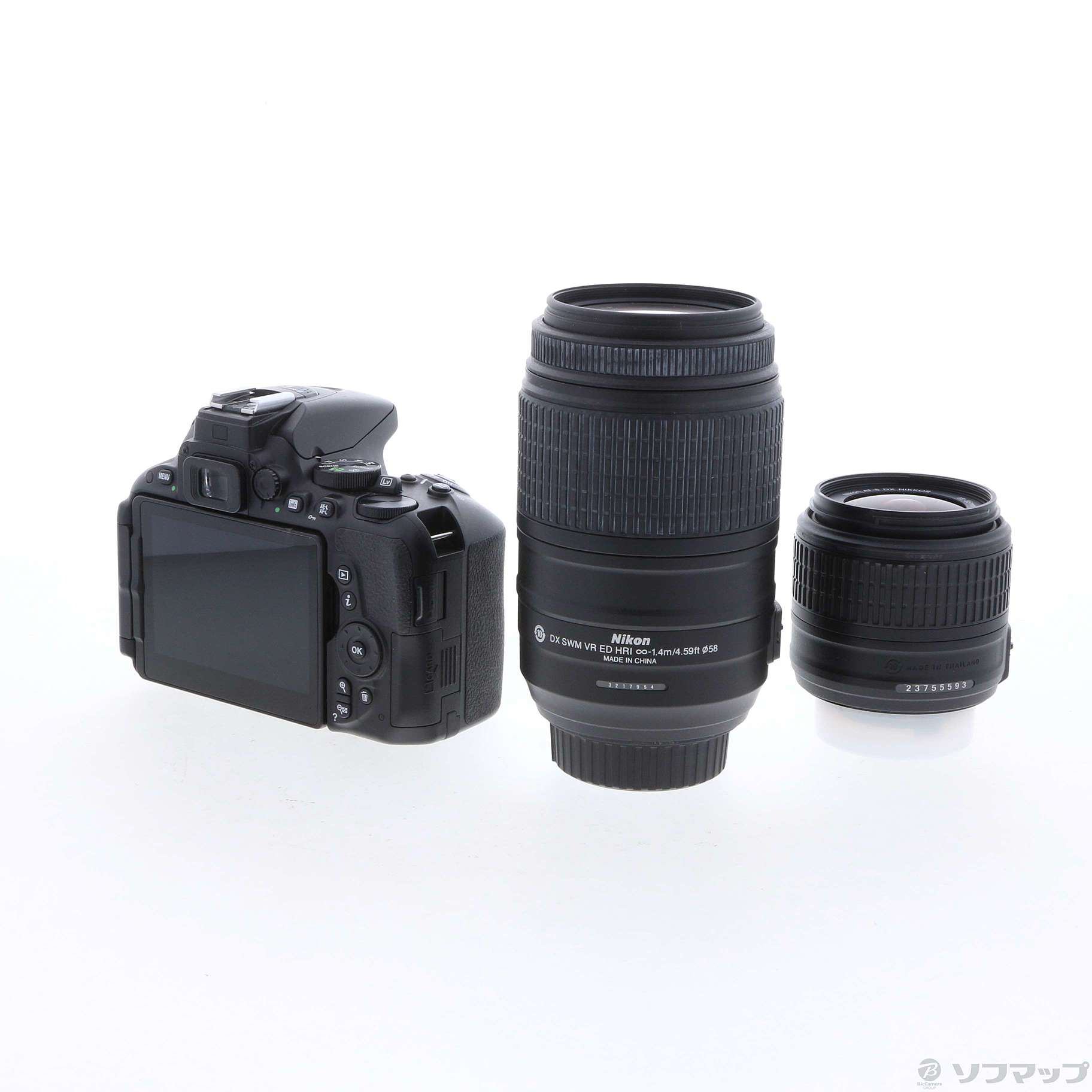 中古】NIKON D5500 ダブルズームキット ブラック ◇01/29(日)値下げ！ [2133043237510] -  リコレ！|ビックカメラグループ ソフマップの中古通販サイト