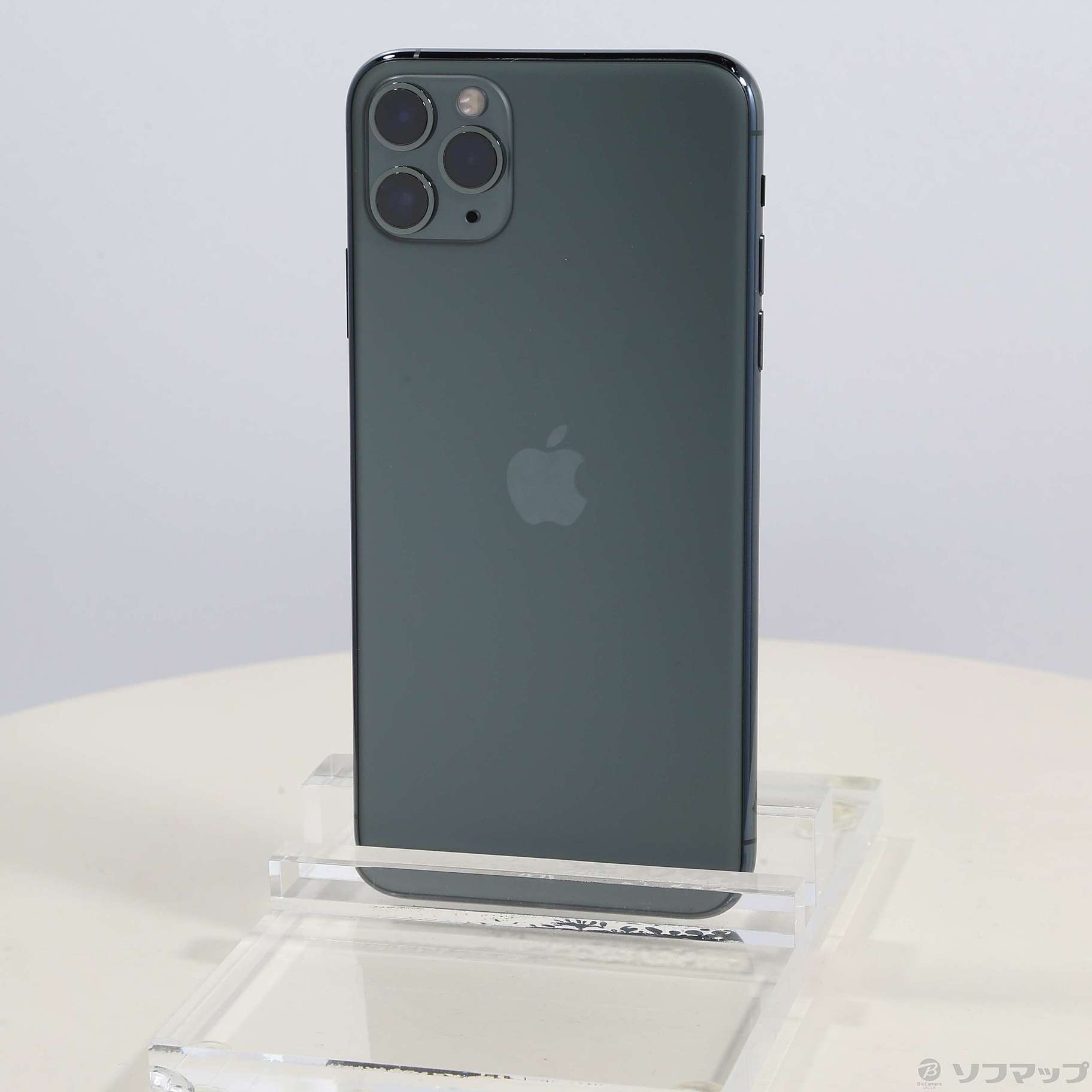 中古】iPhone11 Pro Max 256GB ミッドナイトグリーン MWHM2J／A SIM