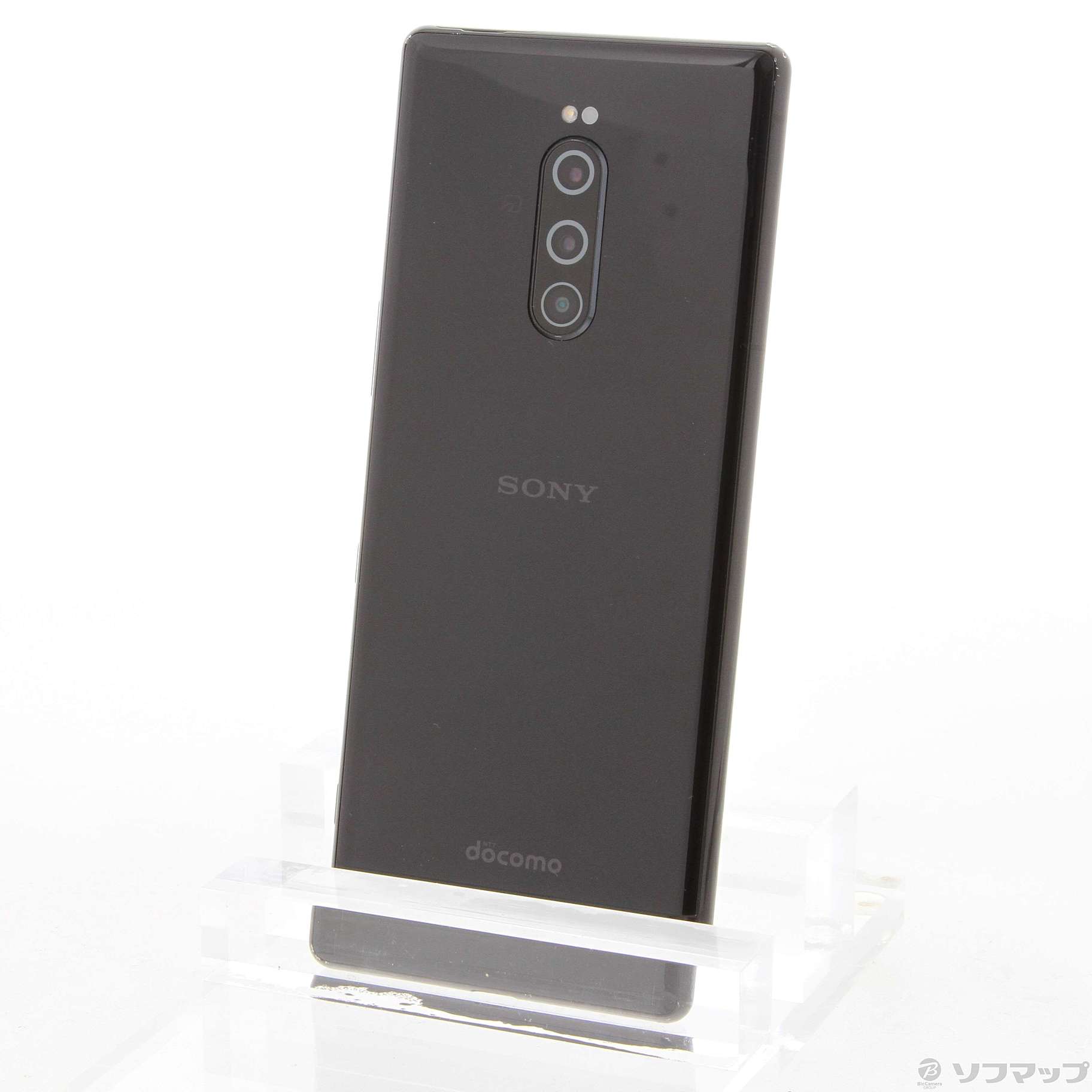 中古】Xperia 1 64GB ブラック SO-03L docomoロック解除SIMフリー