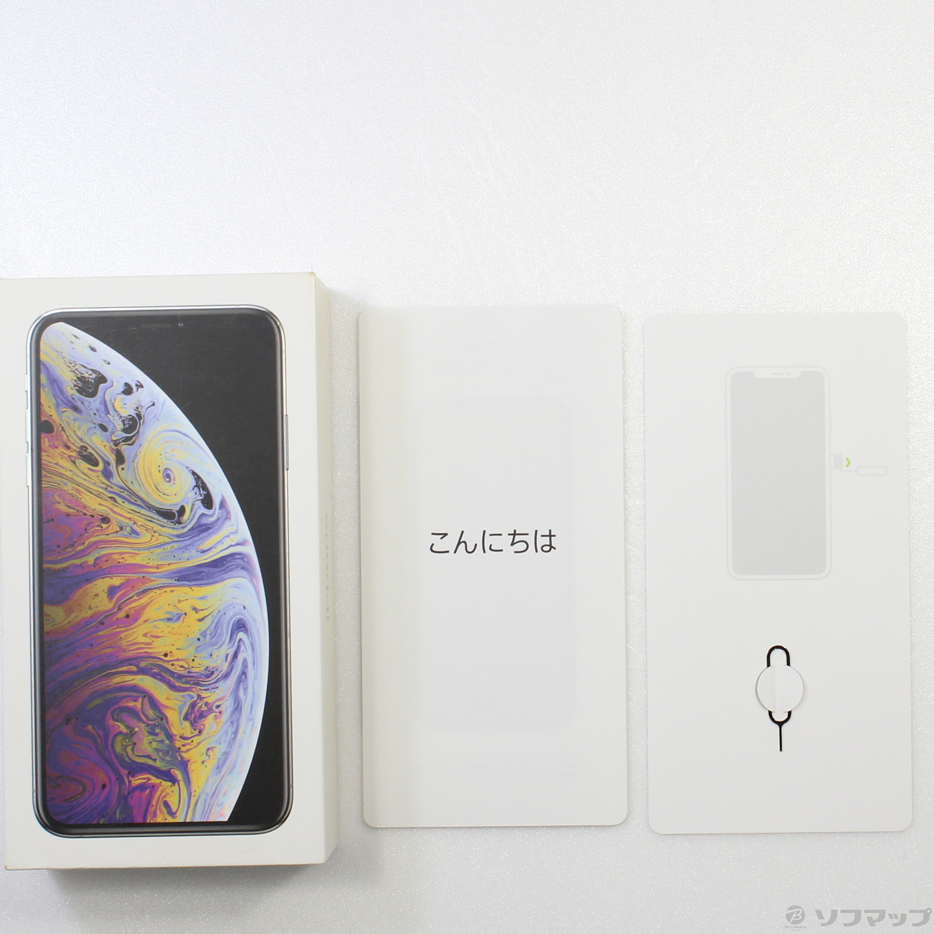 中古】iPhoneXS Max 512GB シルバー MT6Y2J／A SoftBank