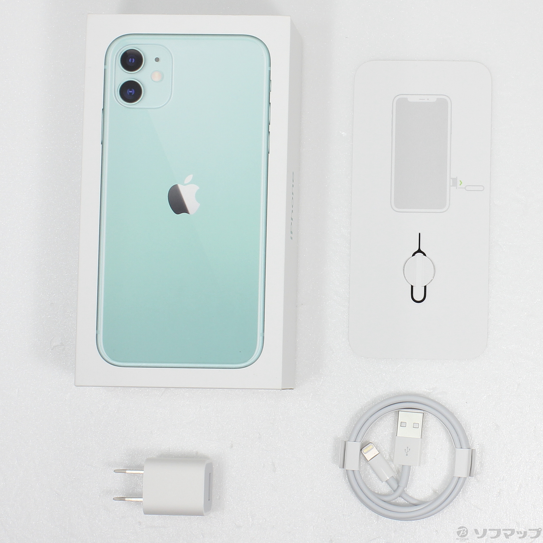 中古】iPhone11 128GB グリーン MWM62J／A SIMフリー [2133043276786