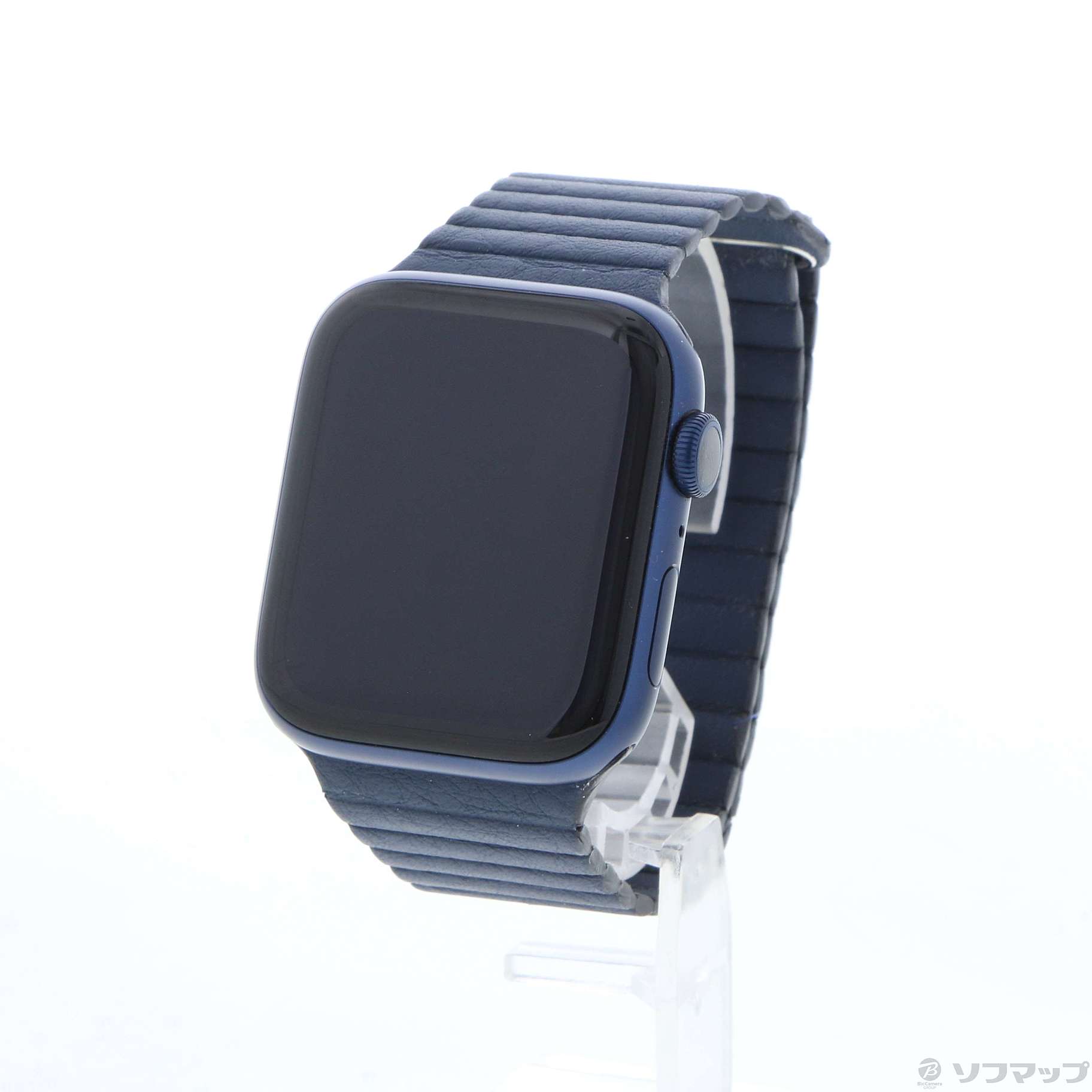 Apple Watch Series 6 GPS 44mm ブルーアルミニウムケース ダイバーブルーレザーループ