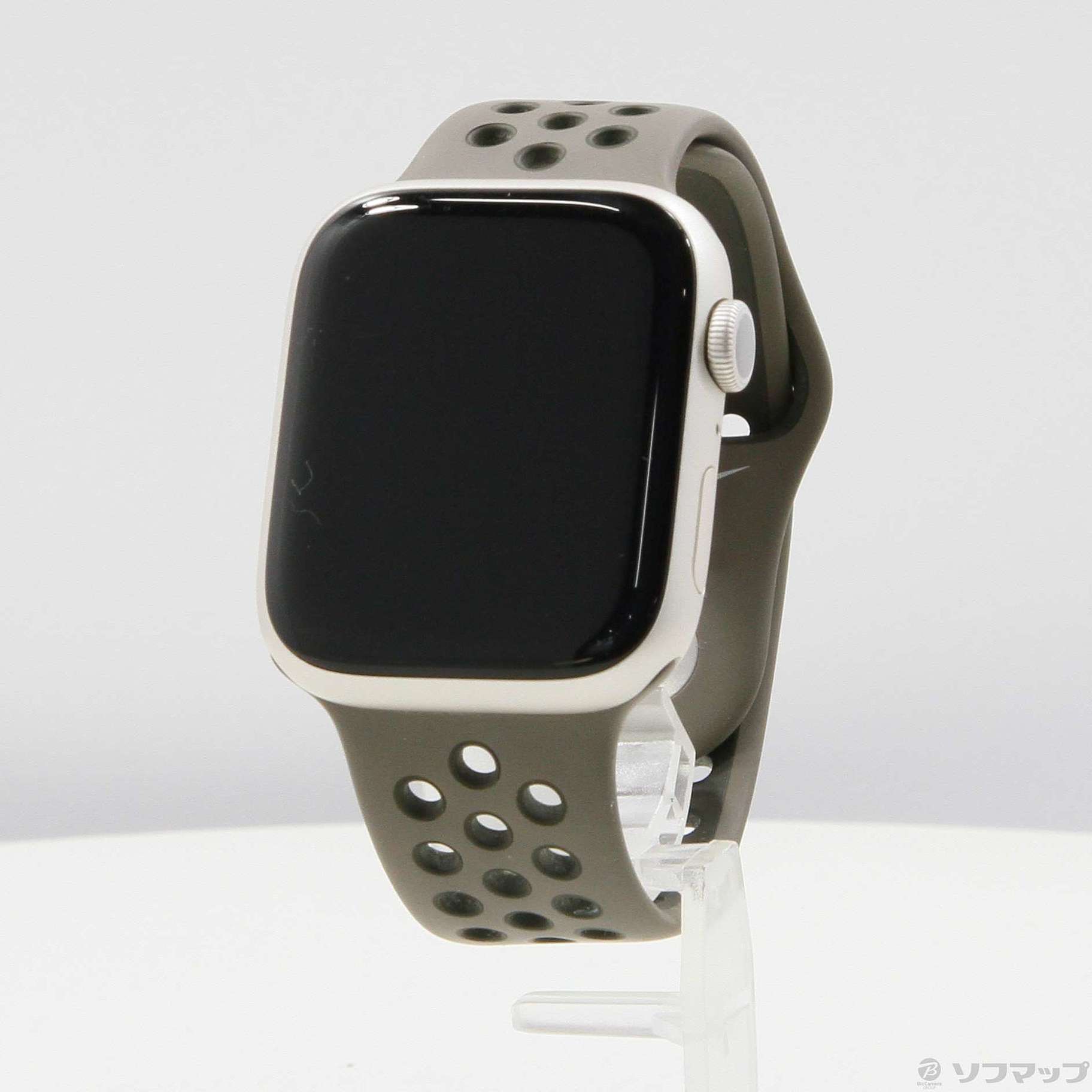 中古】Apple Watch Series Nike GPS 45mm スターライトアルミニウムケース オリーブグレー／カーゴカーキ Nikeスポーツバンド [2133043289830] リコレ！|ソフマップの中古通販サイト