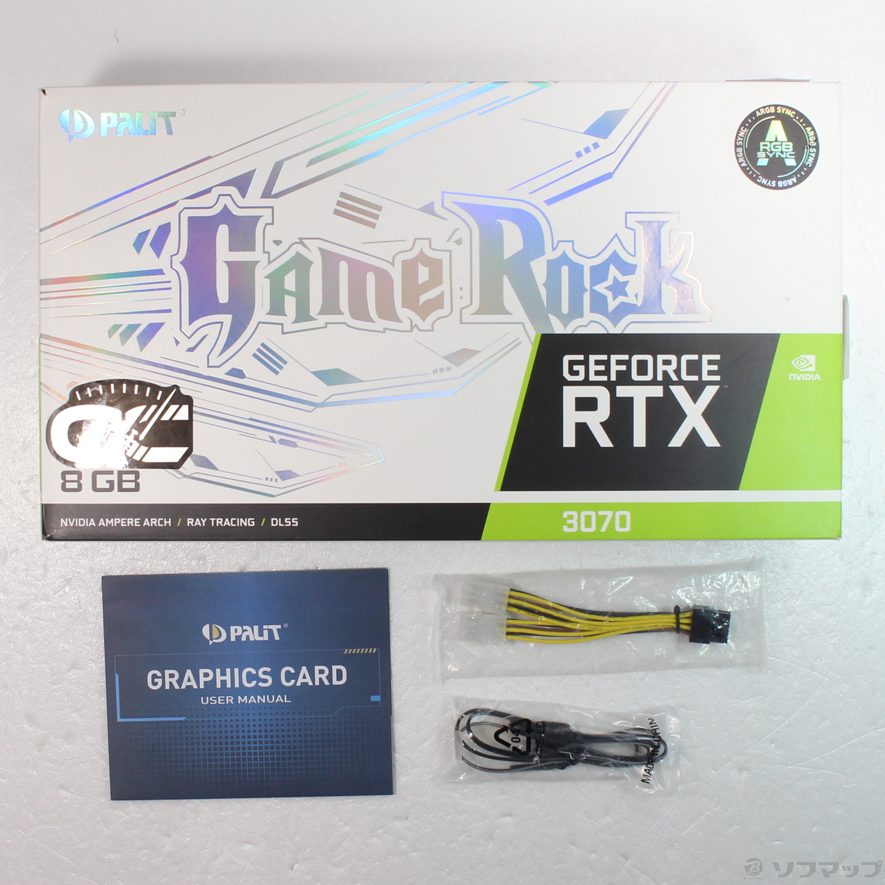 中古】GeForce RTX 3070 GameRock OC 8GB NE63070H19P2-1040G