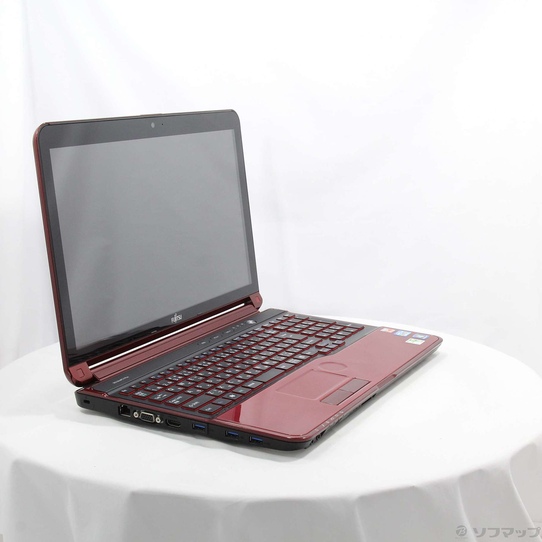 格安安心パソコン LIFEBOOK AH77／H FMVA77HR ガーネットレッド