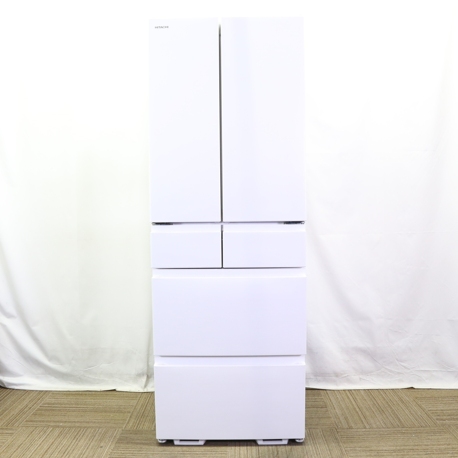 中古】〔中古品〕 冷蔵庫 HWタイプ ピュアホワイト R-HW49S-W ［6ドア 