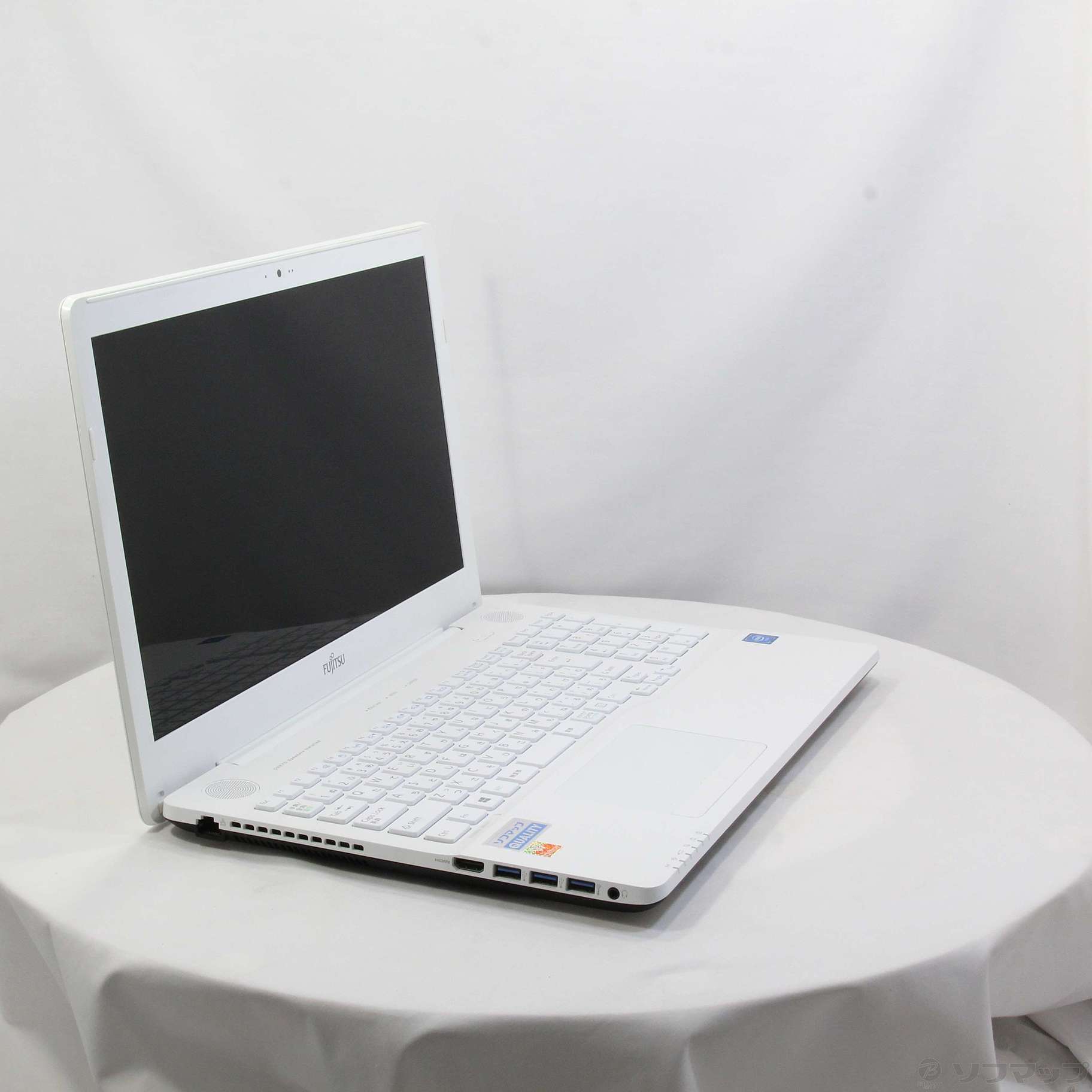 〔中古品（難あり）〕 LIFEBOOK AH42／Y FMVA42YW プレミアムホワイト ［Celeron 3855U  (1.6GHz)／4GB／HDD1TB／15.6インチワイド］