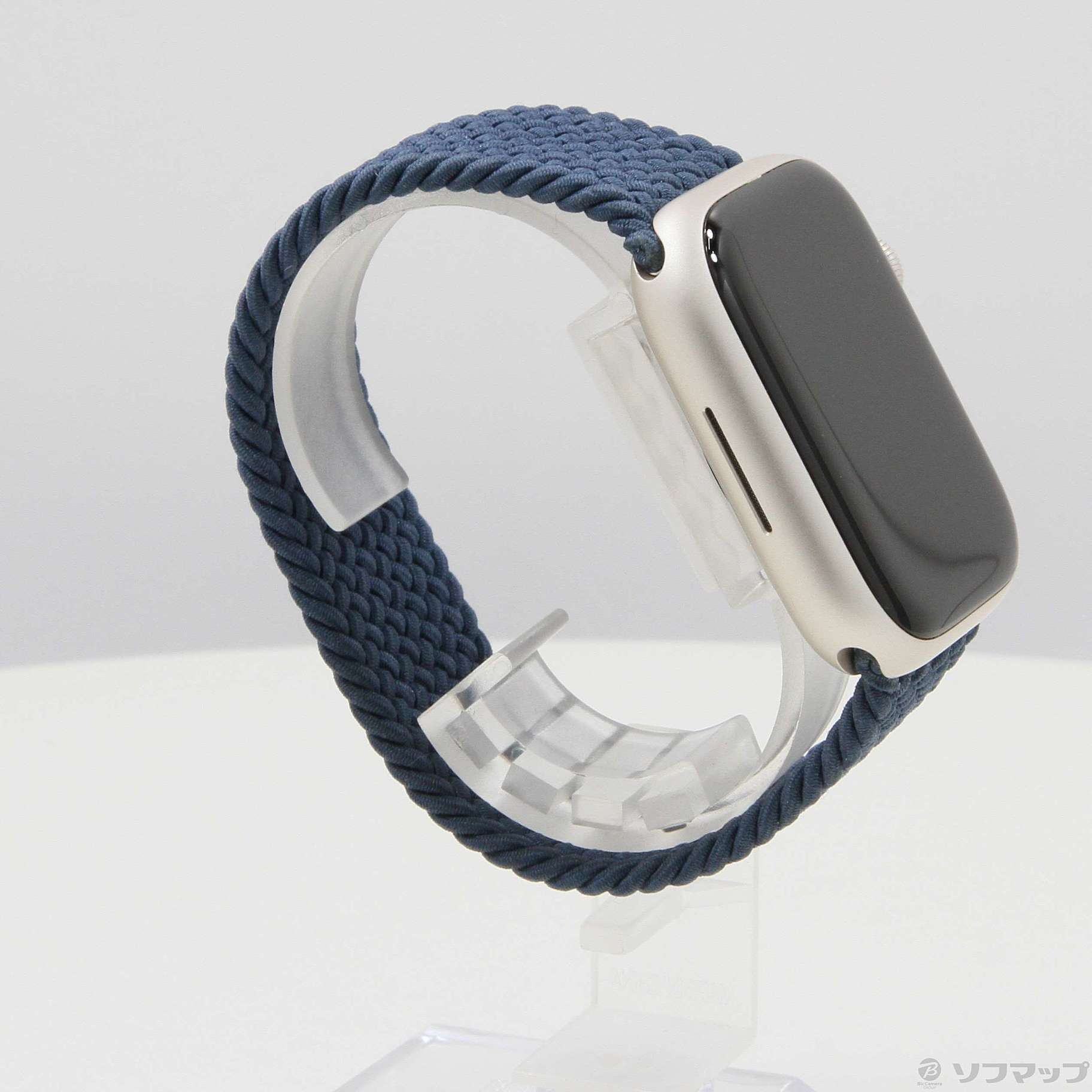 Apple Watch 公式 アビスブルーブレイデッドソロループ 45㎜ - 時計