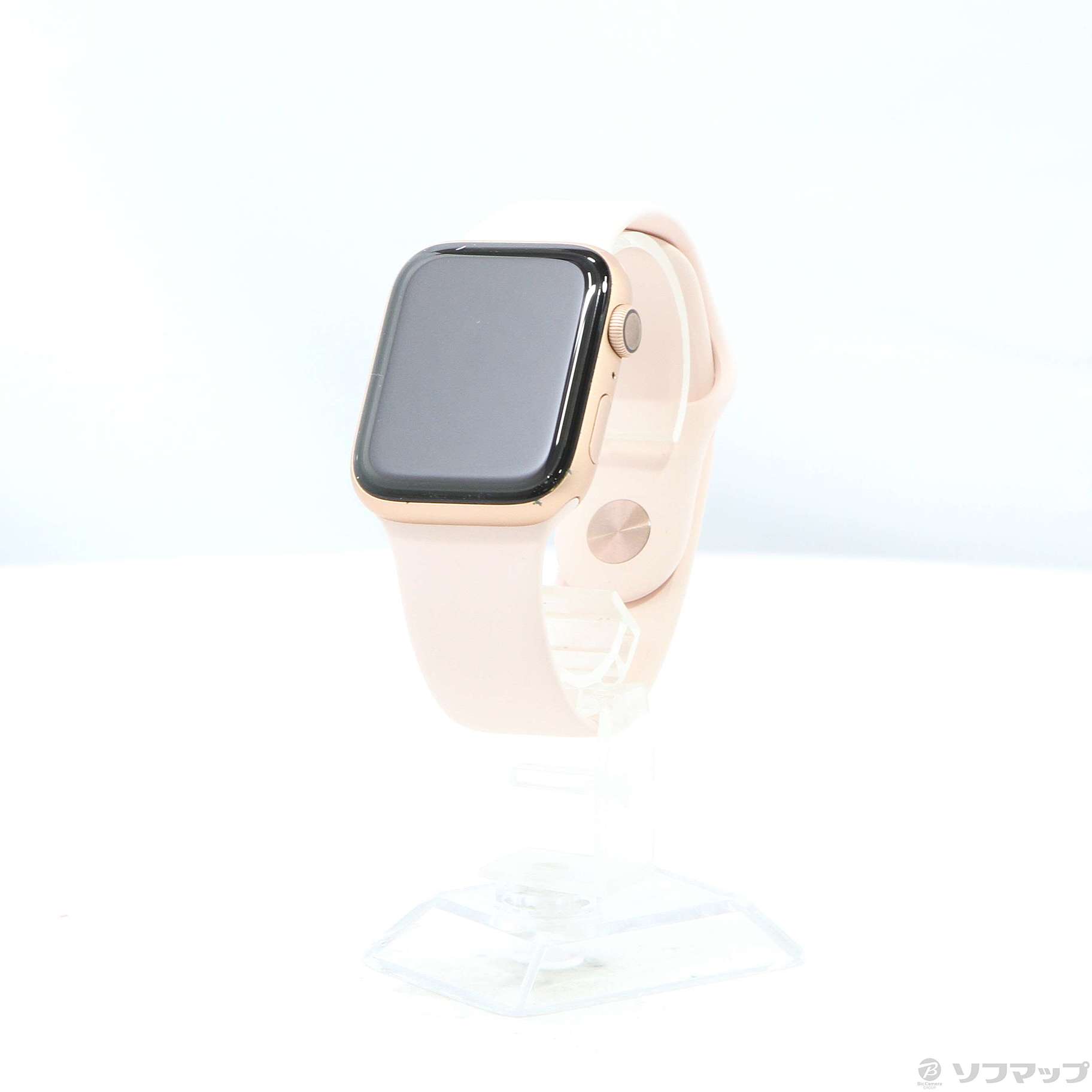 Apple Watch 4 44mm ゴールドアルミ ピンクスポーツバンド - www