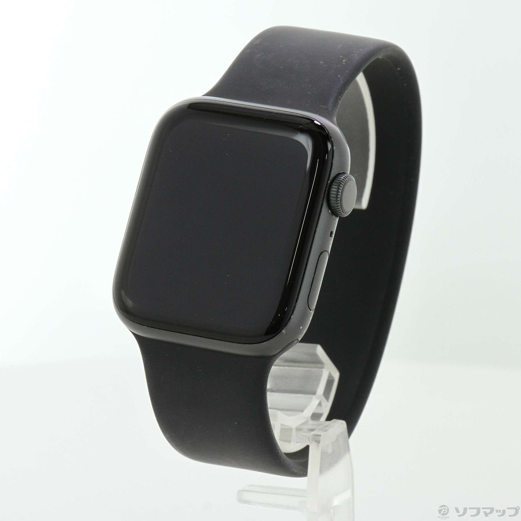 Apple Watch SE 44mmスペースグレイアルミニウムケースとブラッ…-