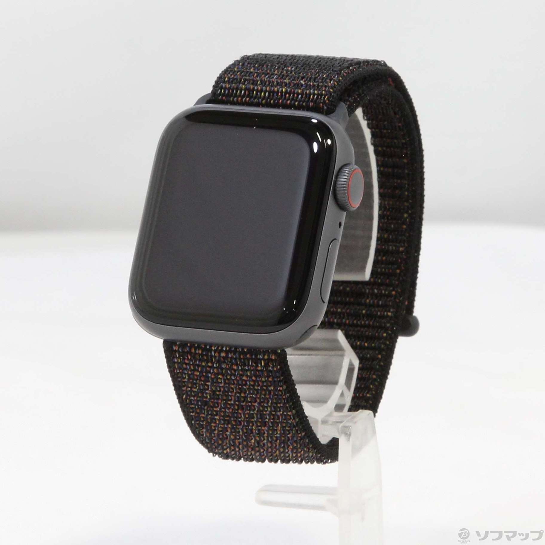 Apple Watch Series 4 GPS + Cellular 40mm スペースグレイアルミニウムケース ブラックスポーツループ