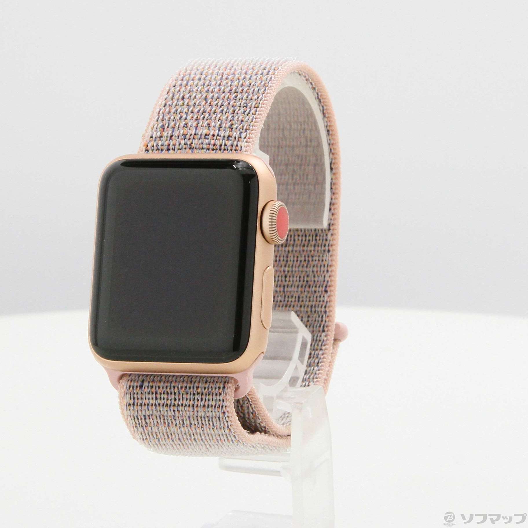 Apple Watch Series 3 GPS + Cellular 38mm ゴールドアルミニウムケース ピンクサンドスポーツループ