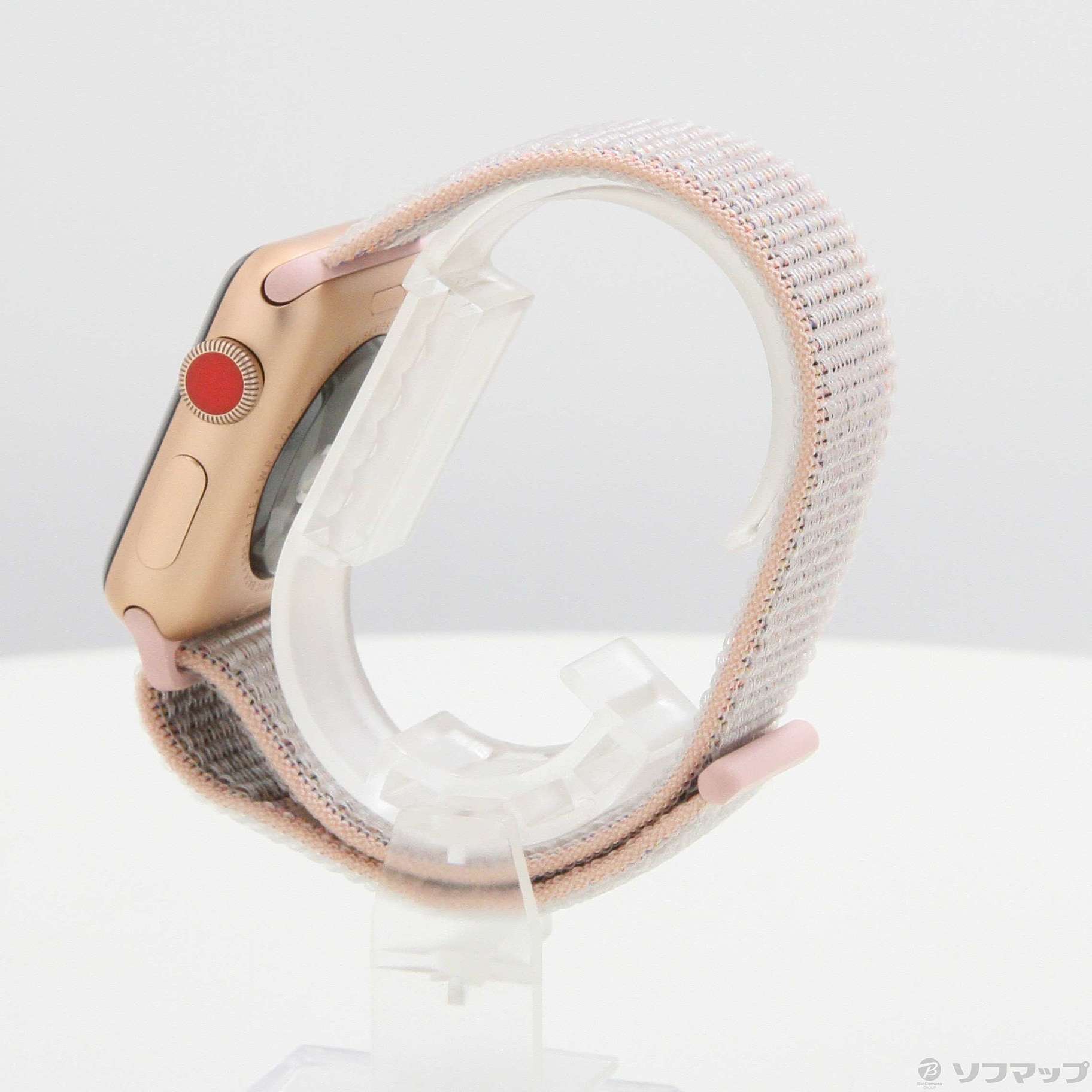 Apple Watch Series 3 GPS + Cellular 38mm ゴールドアルミニウムケース ピンクサンドスポーツループ