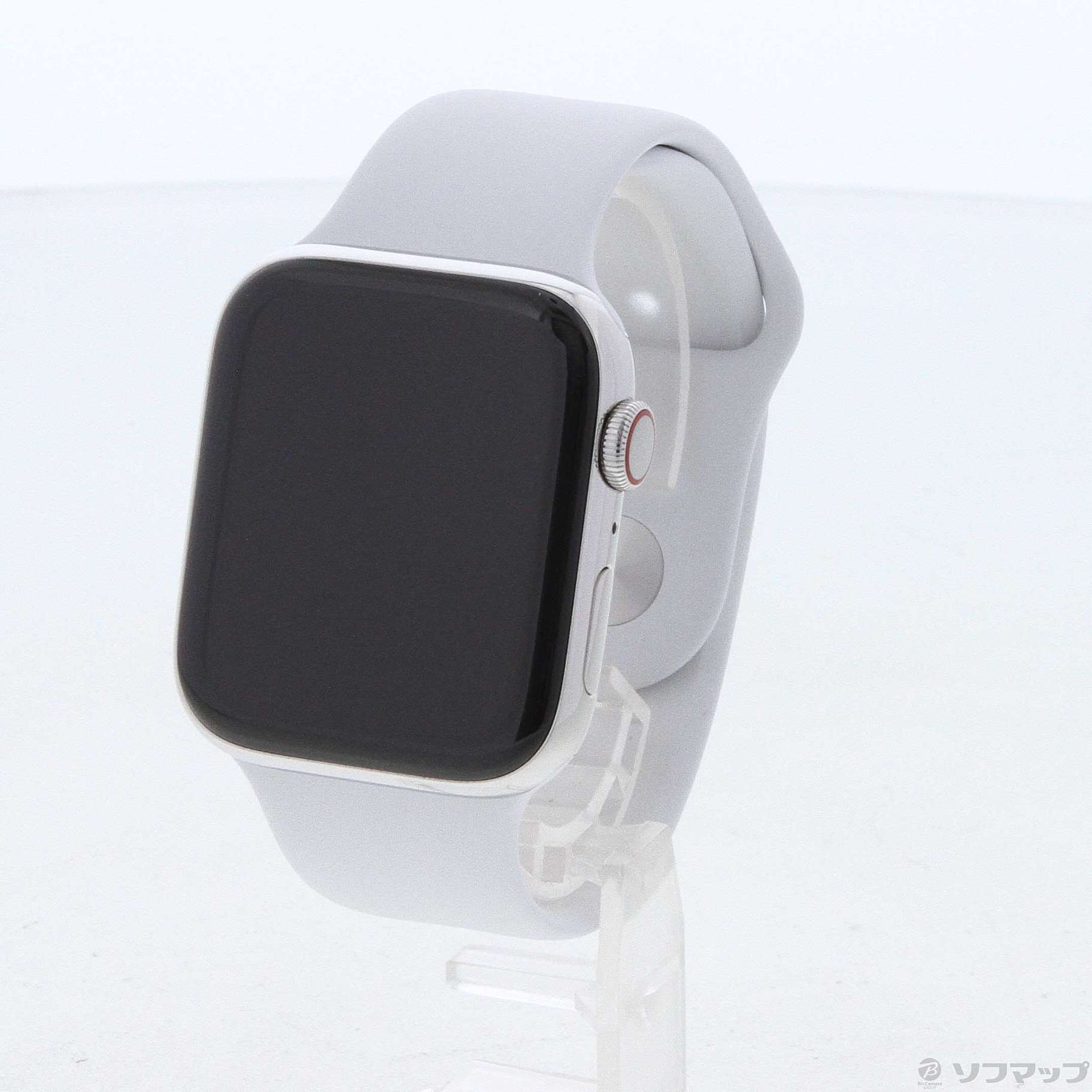 セール対象品 Apple Watch Series 4 GPS + Cellular 44mm ステンレススチールケース ホワイトスポーツバンド