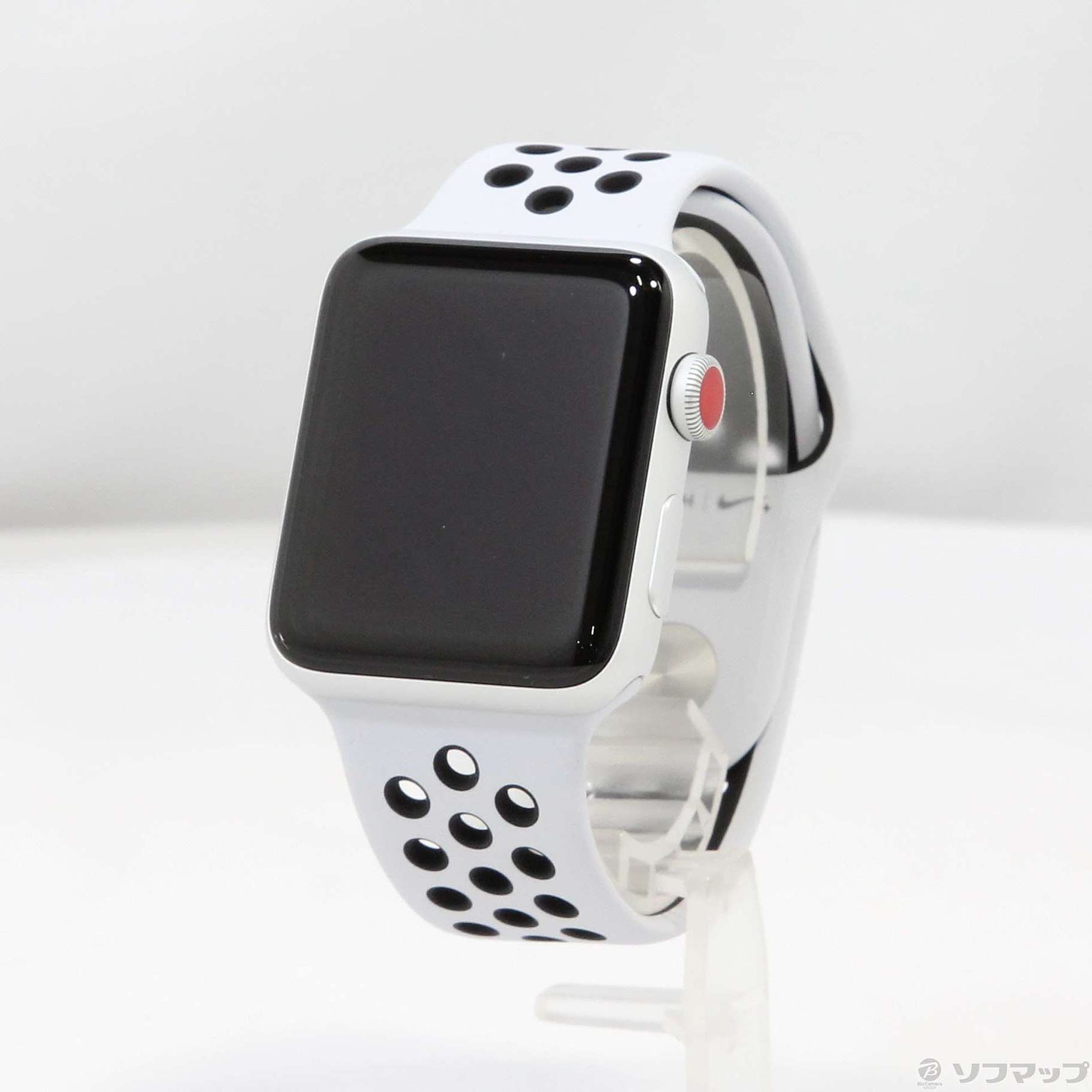 中古】Apple Watch Series 3 Nike+ GPS + Cellular 42mm シルバーアルミニウムケース ピュアプラチナ／ブラック Nikeスポーツバンド [2133043435138] - リコレ！|ビックカメラグループ ソフマップの中古通販サイト