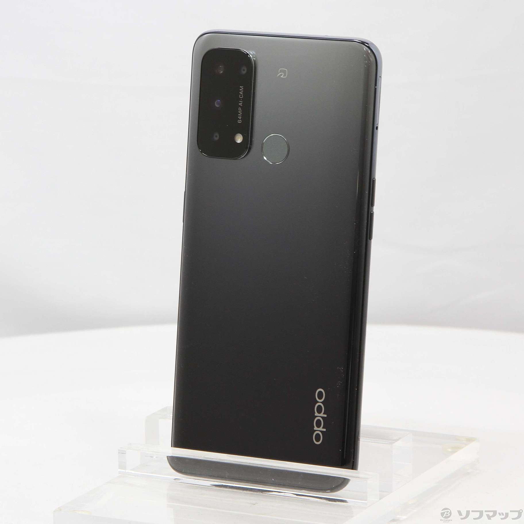 中古】OPPO Reno5 A 128GB シルバーブラック A103OP Y!mobile