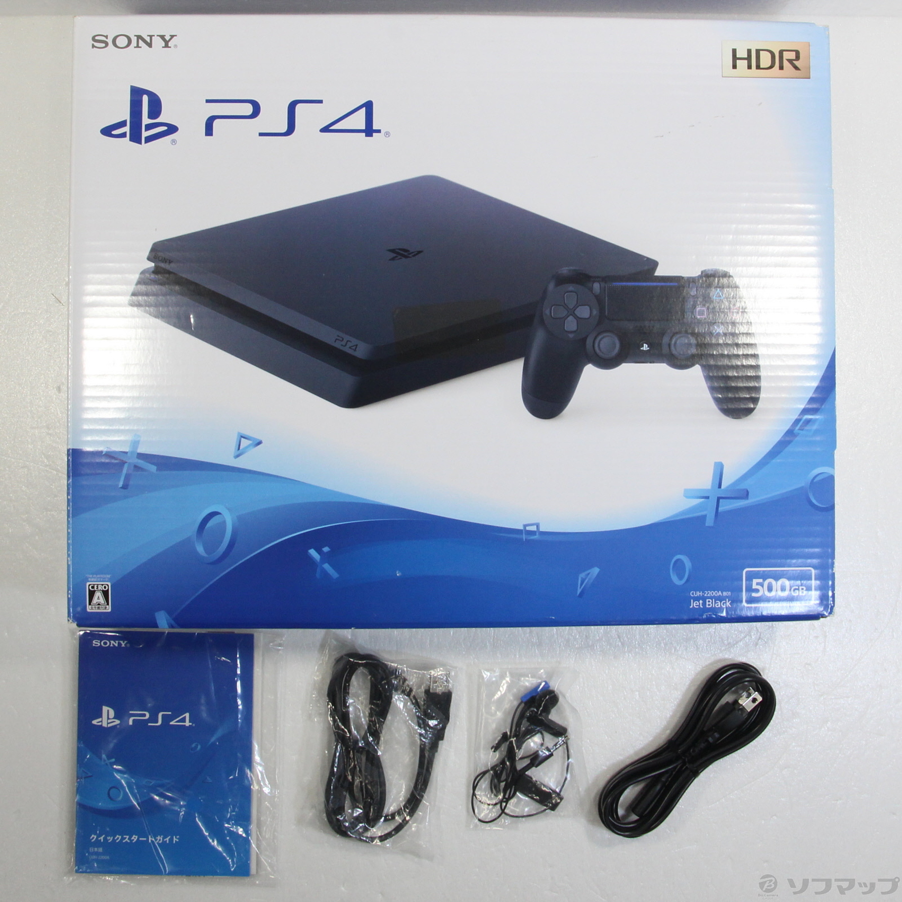中古】PlayStation ジェット・ブラック 500GB CUH-2200AB01 [2133043463995]  リコレ！|ソフマップの中古通販サイト