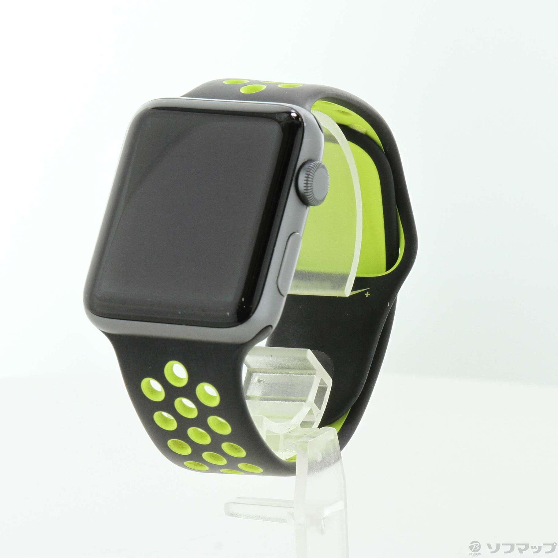 Apple Watch Series 2 Nike+ 42mm スペースグレイアルミニウムケース ブラック／ボルトNikeスポーツバンド