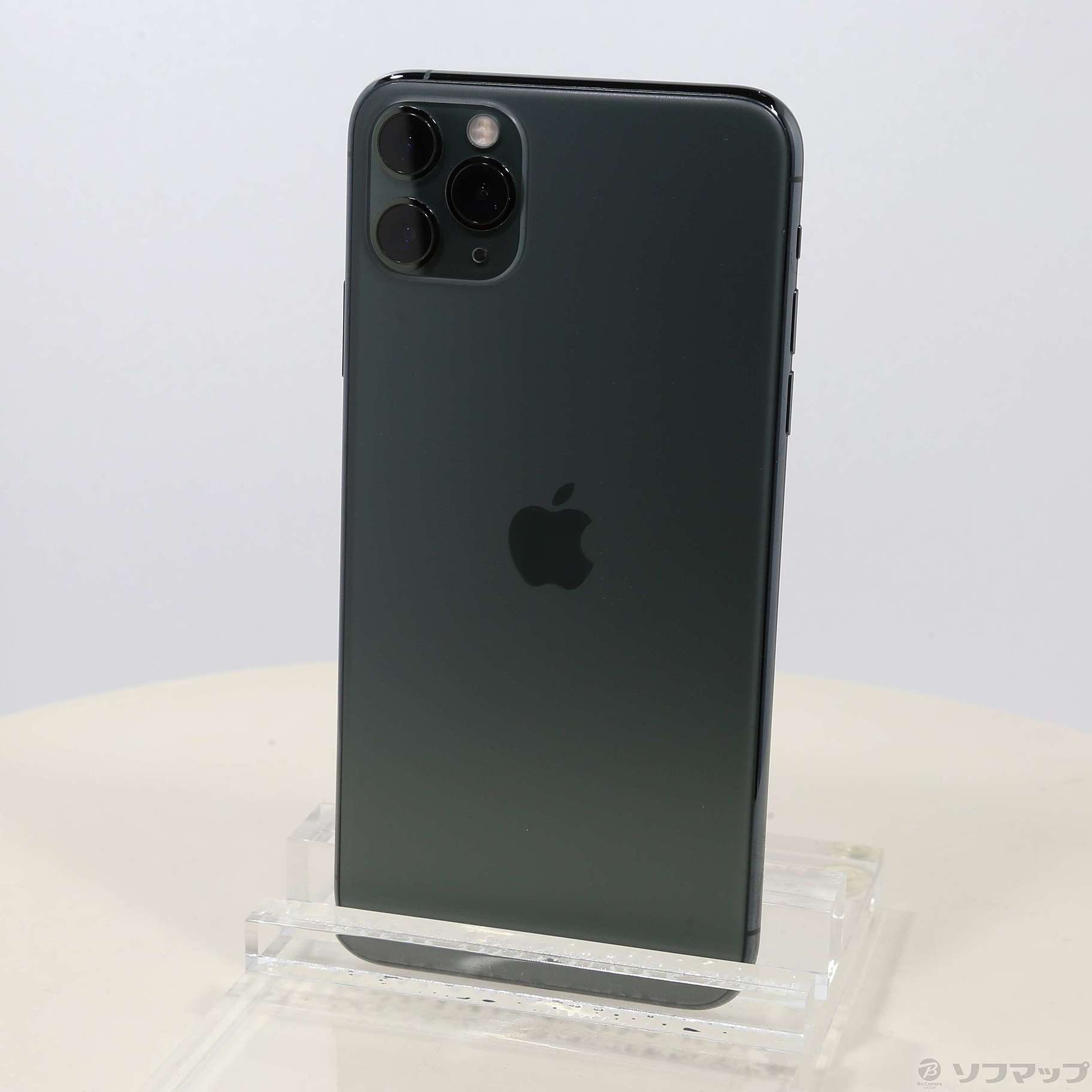 中古】iPhone11 Pro Max 256GB ミッドナイトグリーン MWHM2J／A SIM